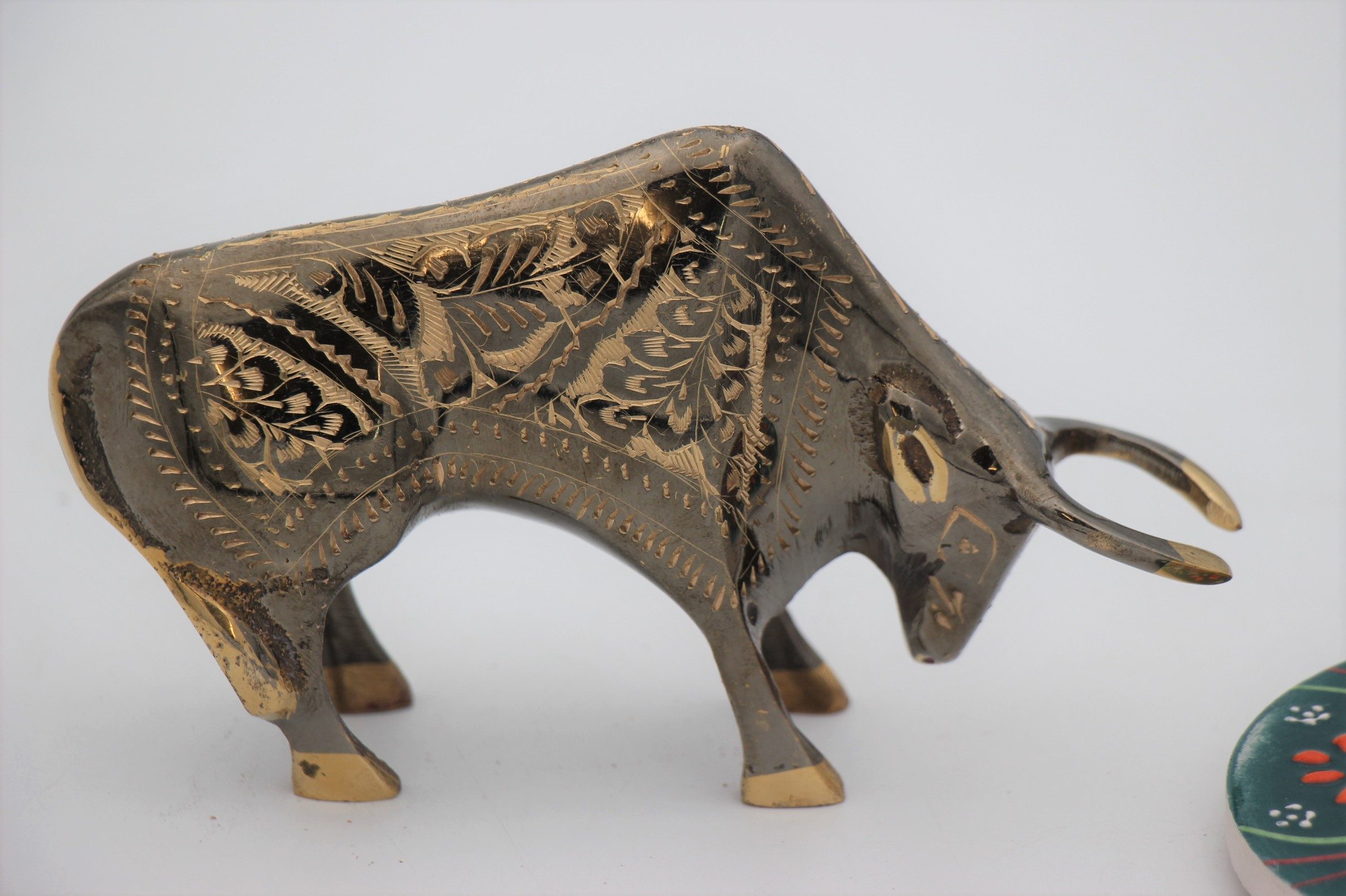 Brass Handcrafted Bull 15 cm
