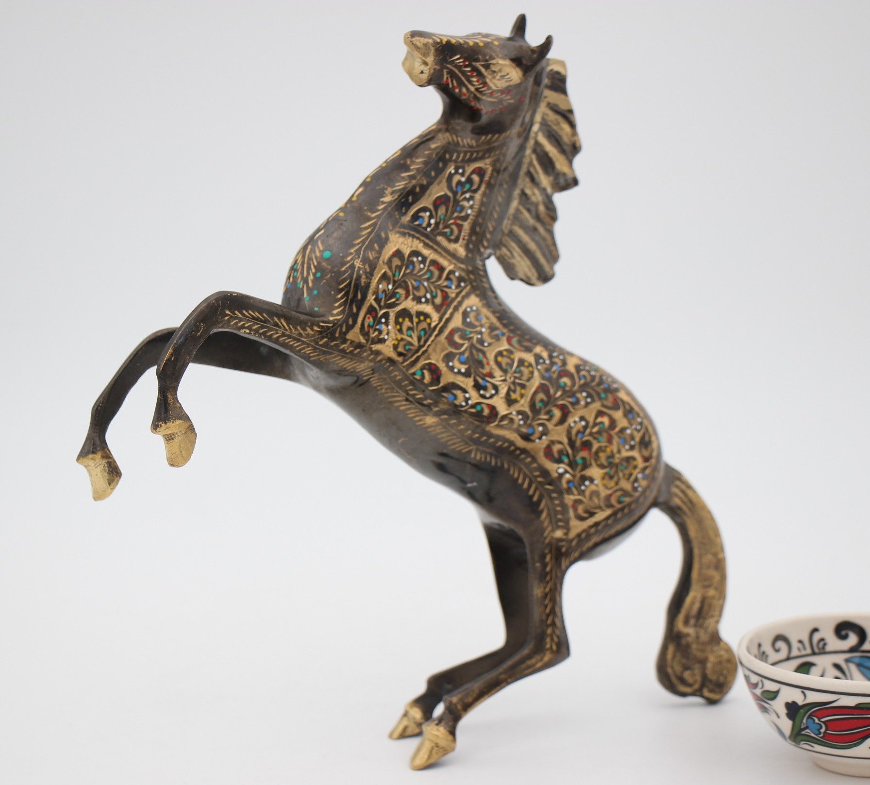 Brass Handcrafted Dancing Horse 30 cm