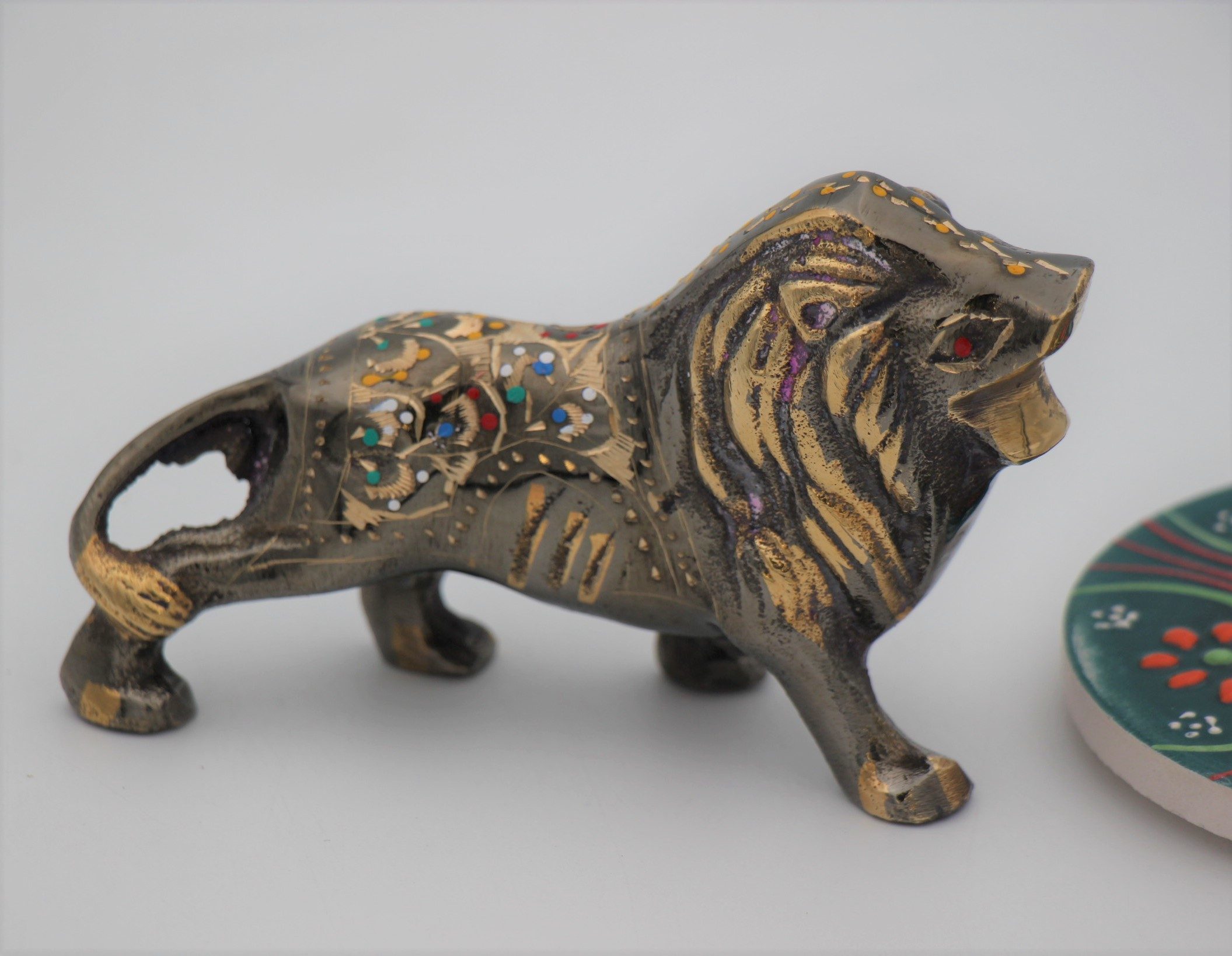 Brass Handcrafted Lion 12 cm