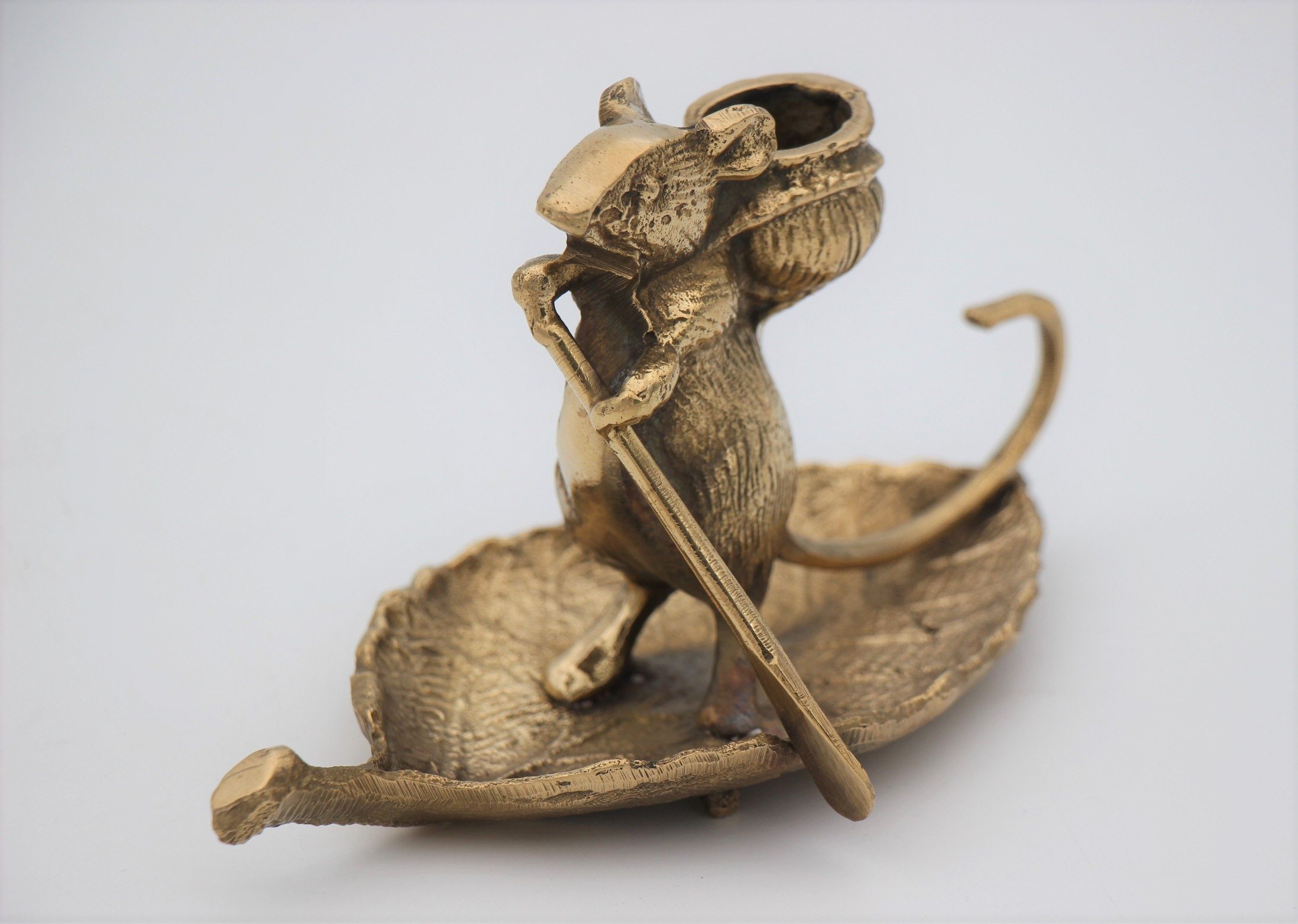 Brass Handcrafted Mouse 15 cm a