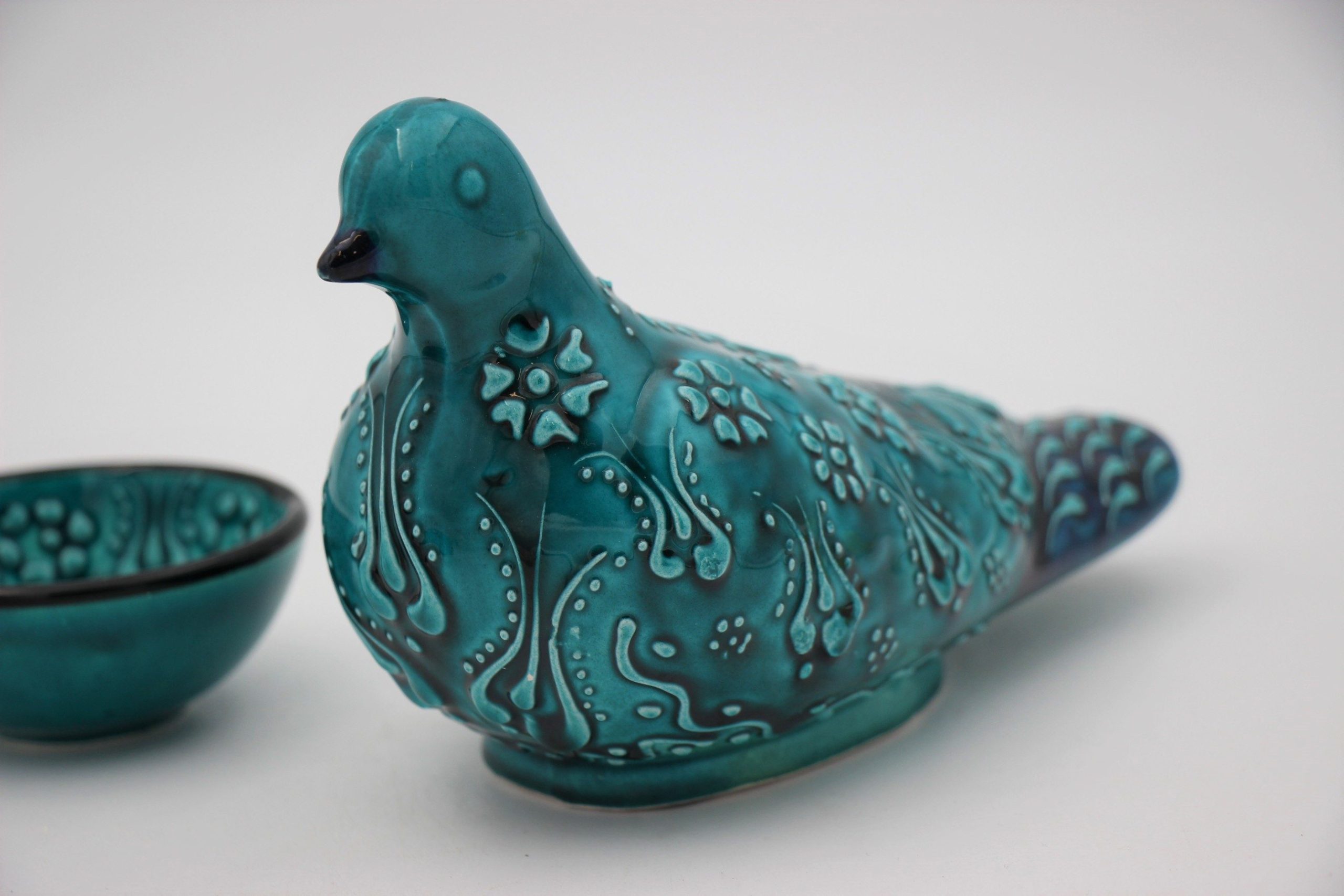 Ceramic Pigeon Turquoise