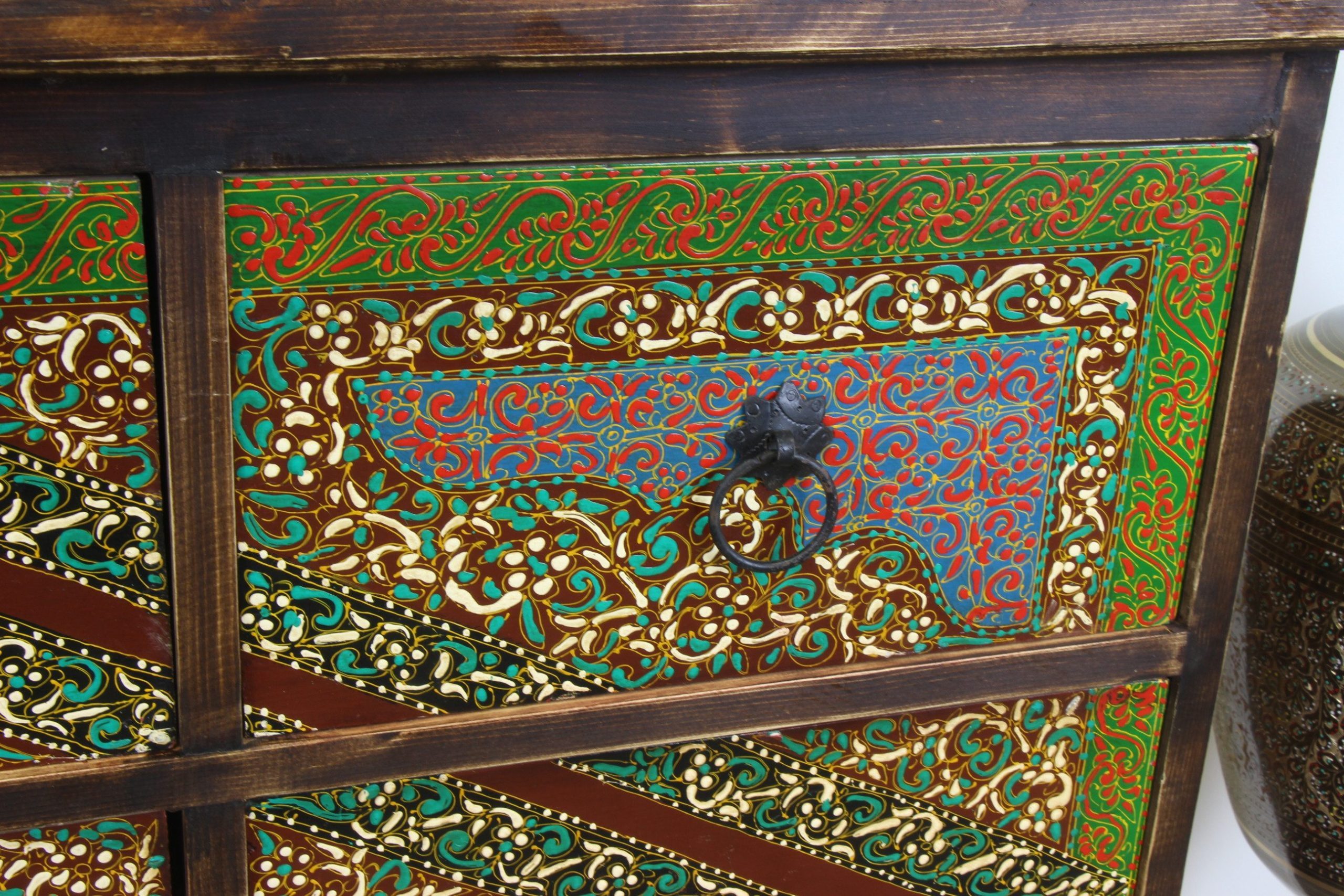 Colourful Hand Painted 9 Drawer Unit 1 10