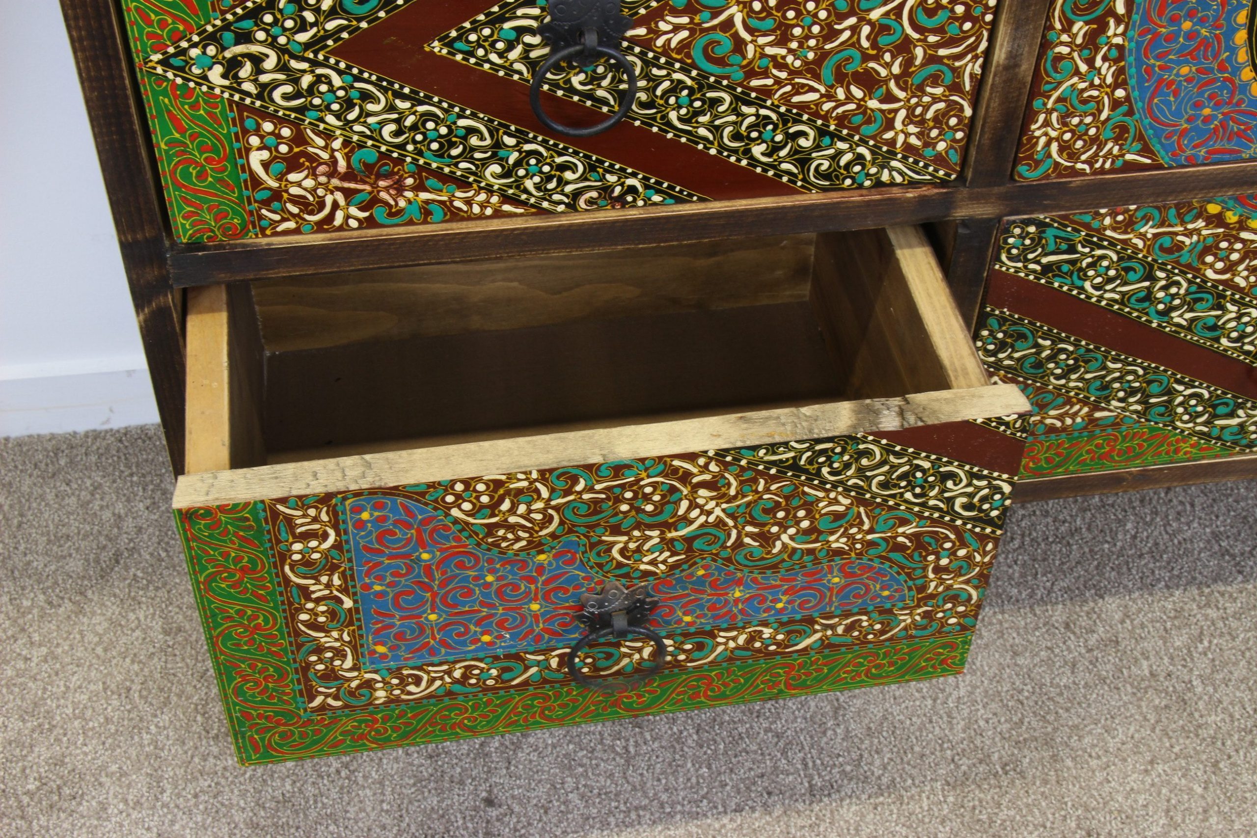 Colourful Hand Painted 9 Drawer Unit 1 5