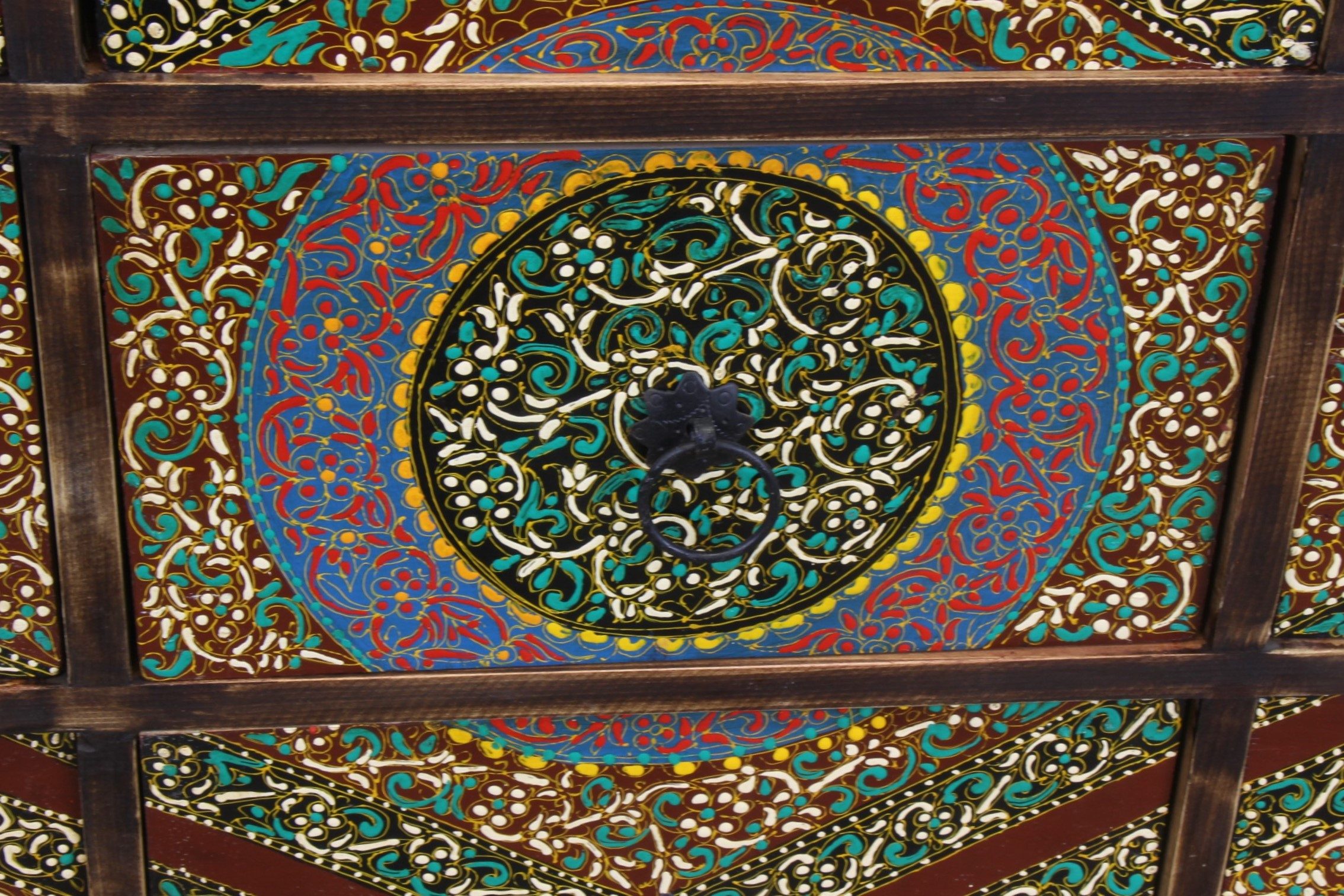 Colourful Hand Painted 9 Drawer Unit 1 9