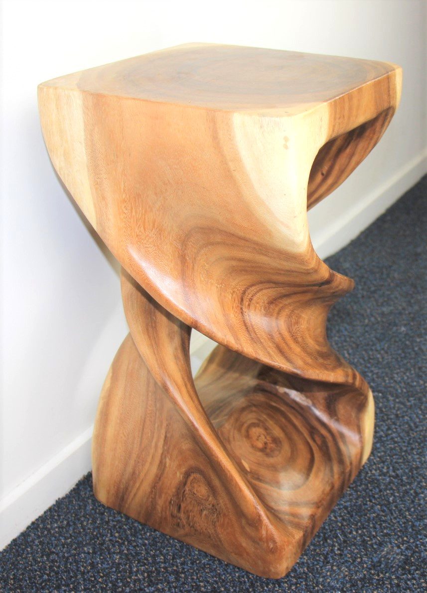 Double Twist V1 Stool 50cm Natural 3
