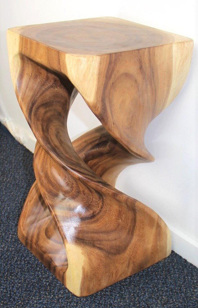 Double Twist V1 Stool 50cm Natural 4