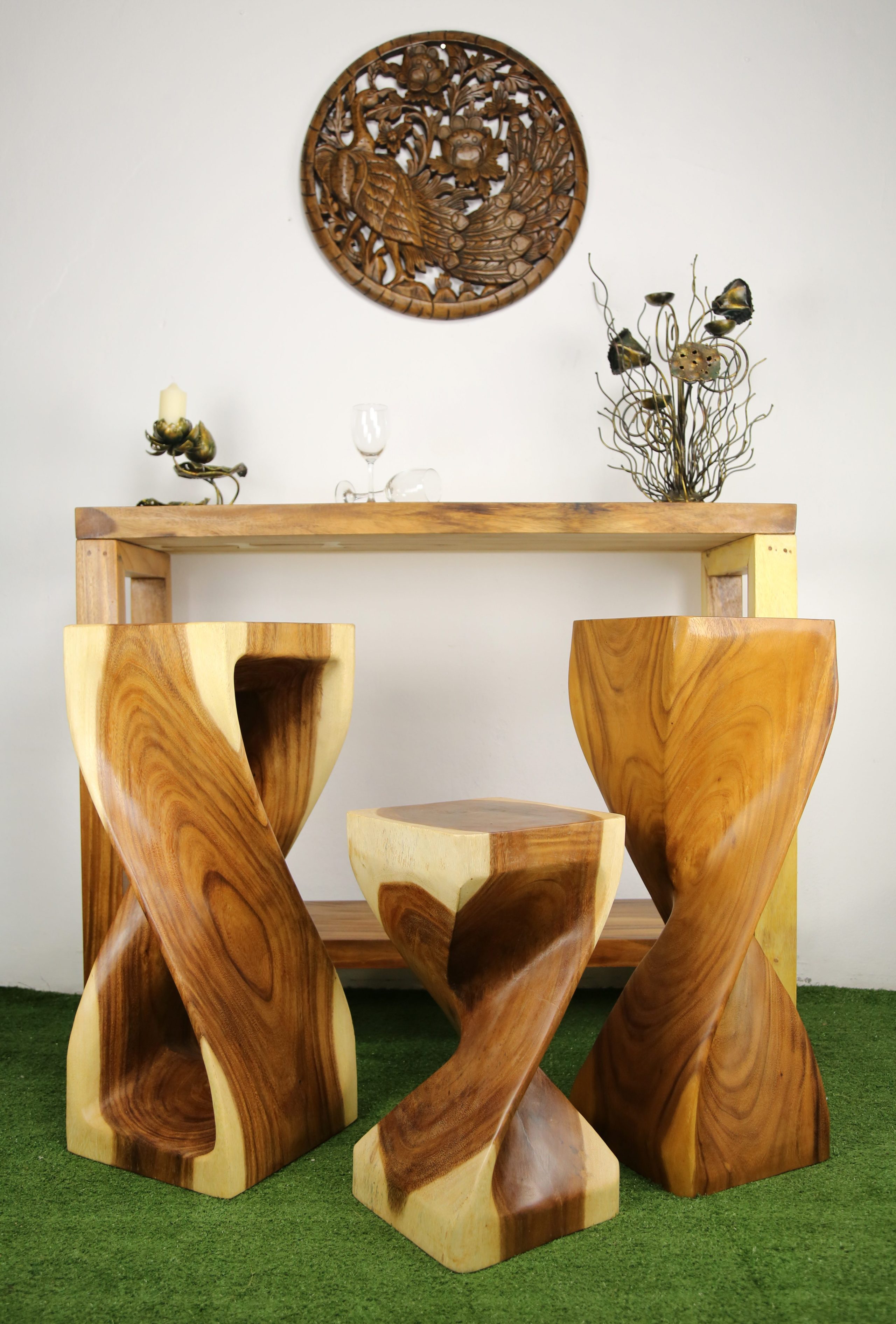 Double Twist V1 Stool 76 cm Natural 6