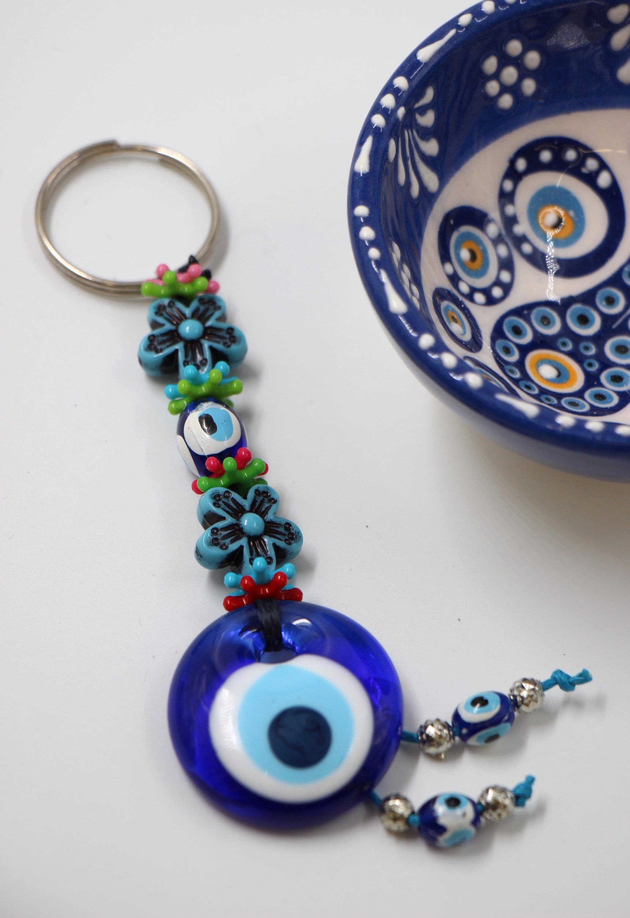Evil Eye BagTag Key Ring 11 d