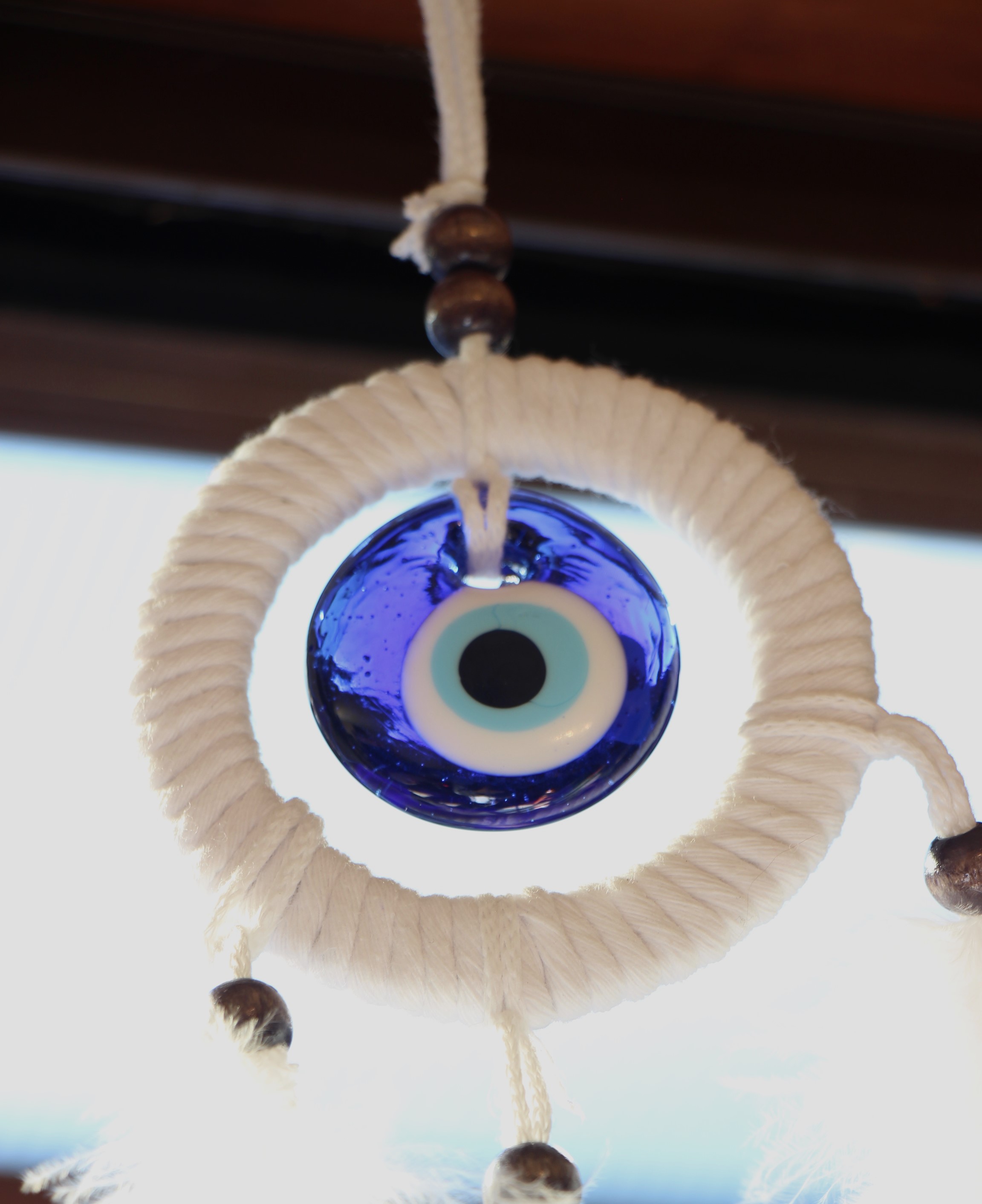 Evil Eye Dream Catcher Small With Glass Evil Eye 1