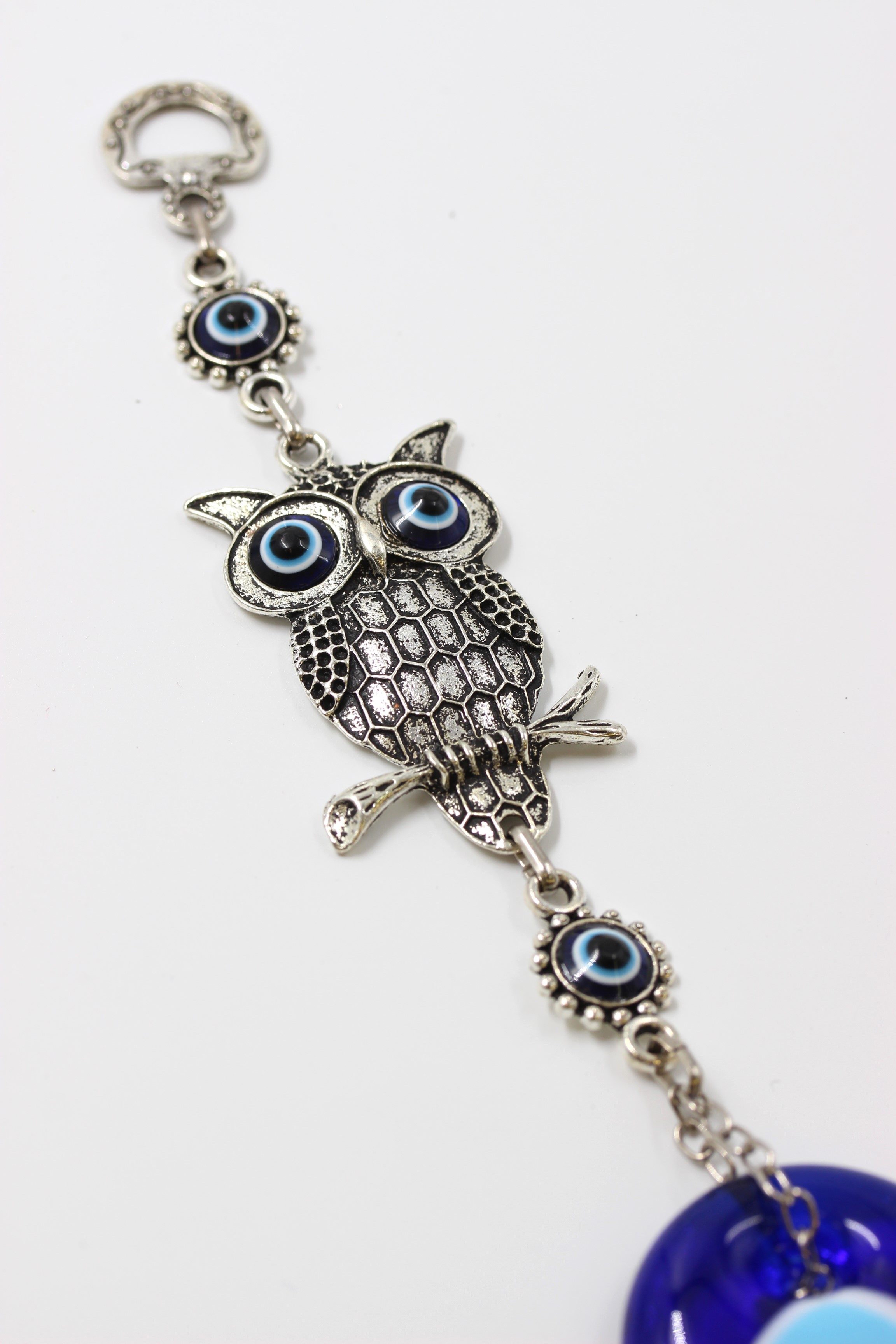 Evil Eye Metal Wall Hanging Small Owl 1