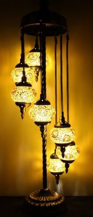 Turkish Floor Lamp 7 Globe