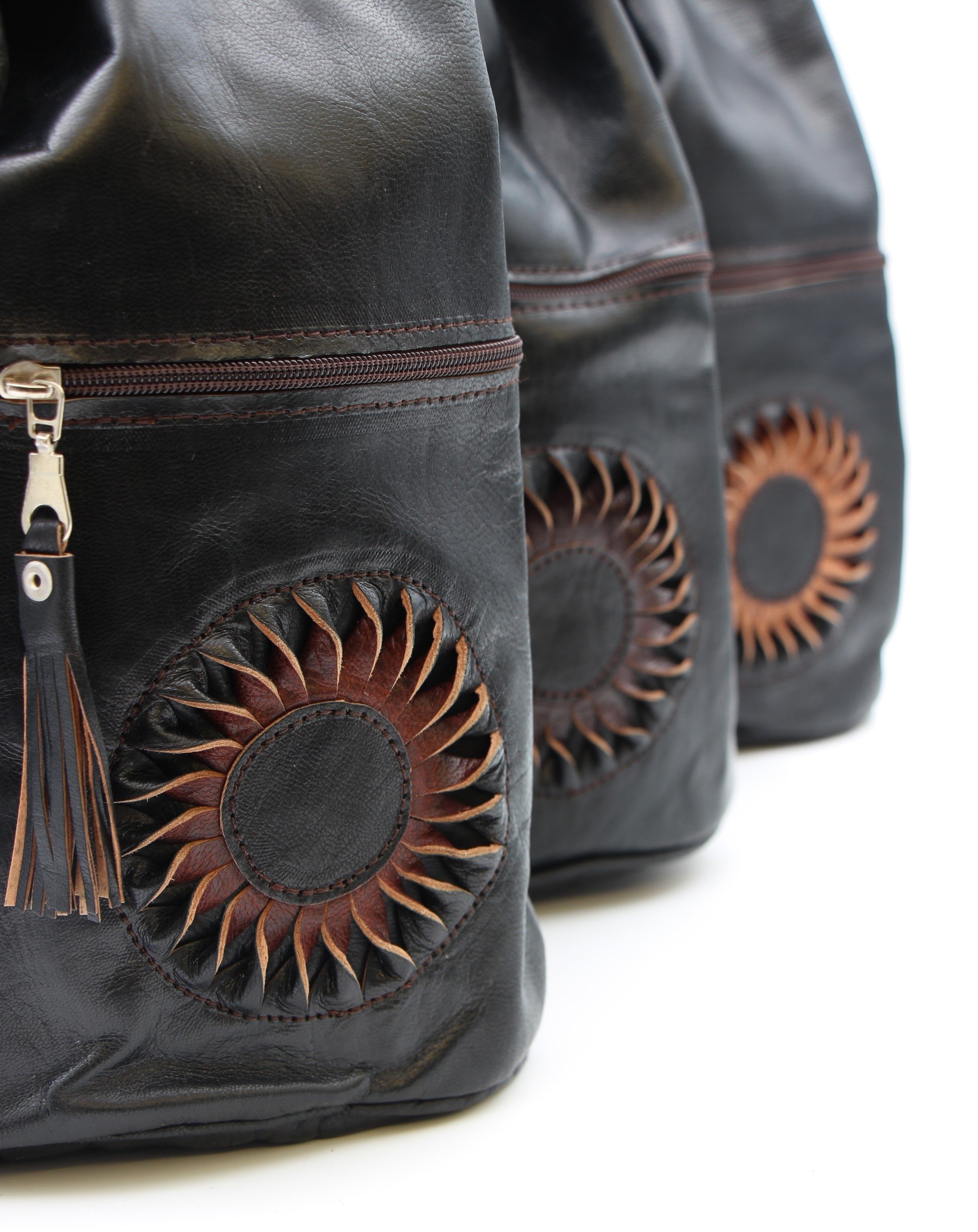 Genuine Moroccan Leather Back Pack - all 1