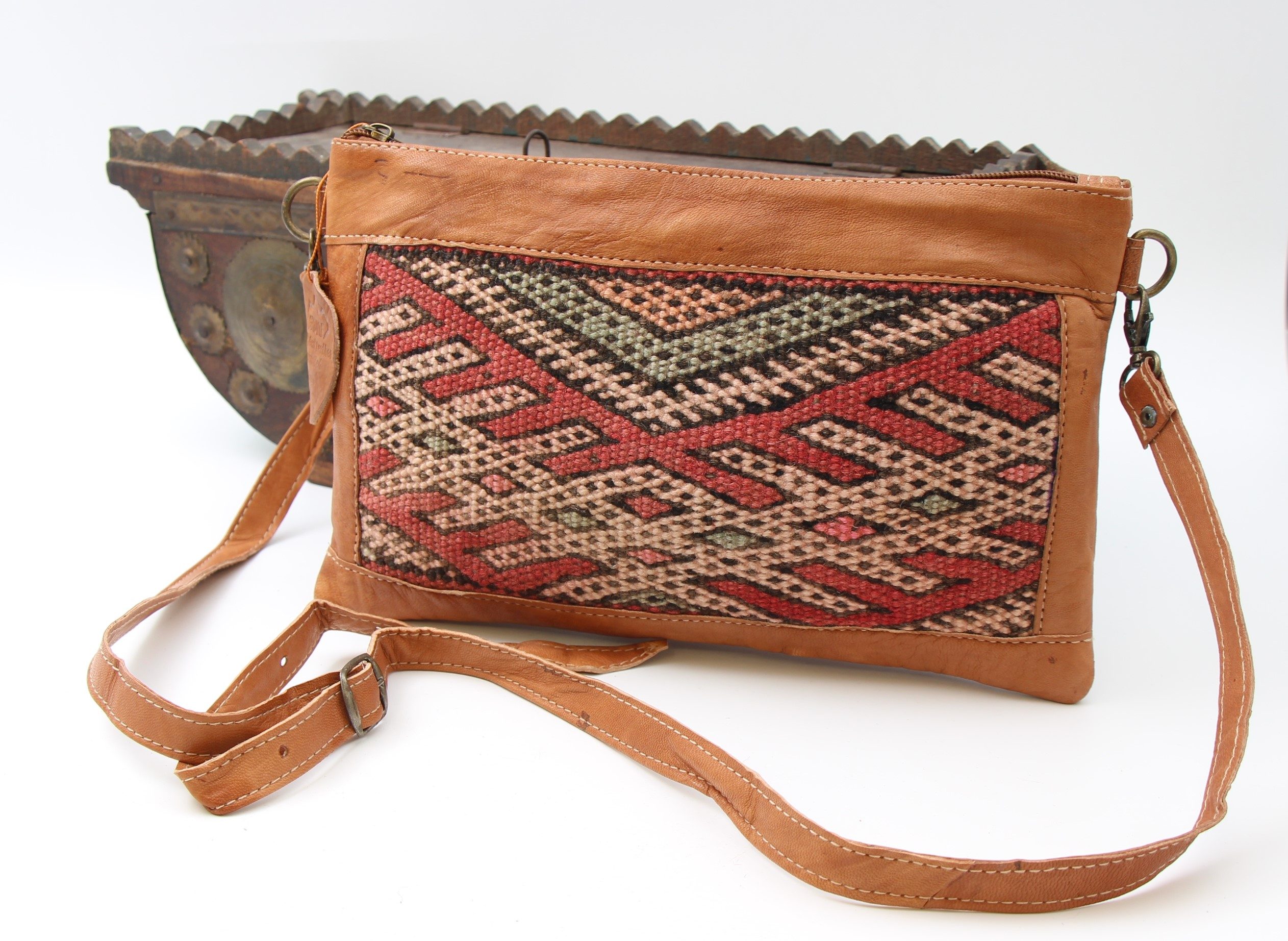 Genuine Moroccan Leather Shoulder Purse 1