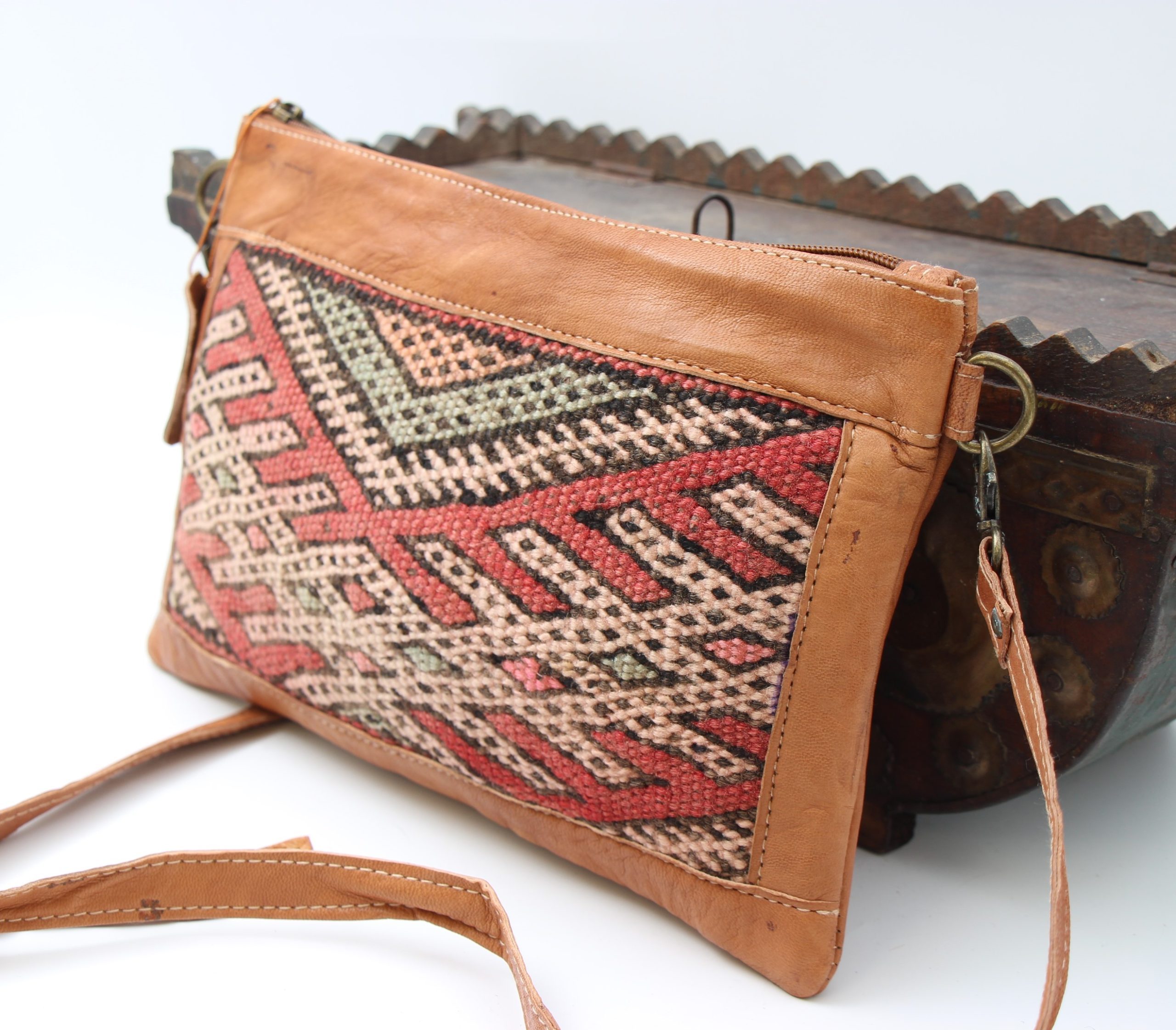 Genuine Moroccan Leather Shoulder Purse 3