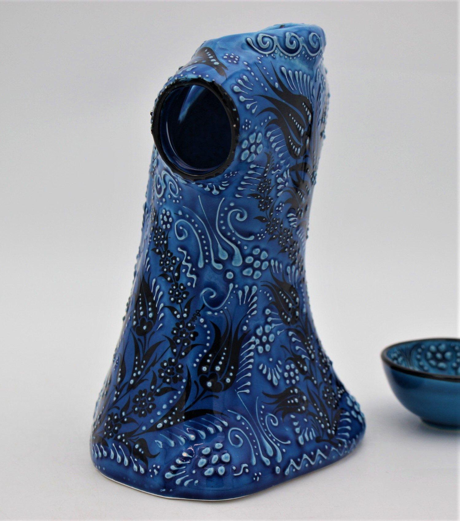 Hand Crafted Turkish Ceramic 22cm Turquoise 4