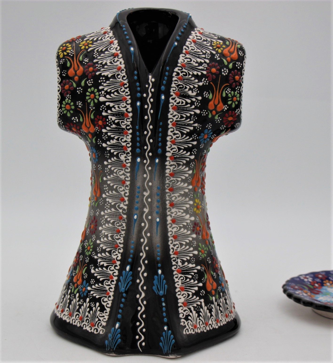 Hand Crafted Turkish Ceramic 27cm Kaftan In Colourful Design 2