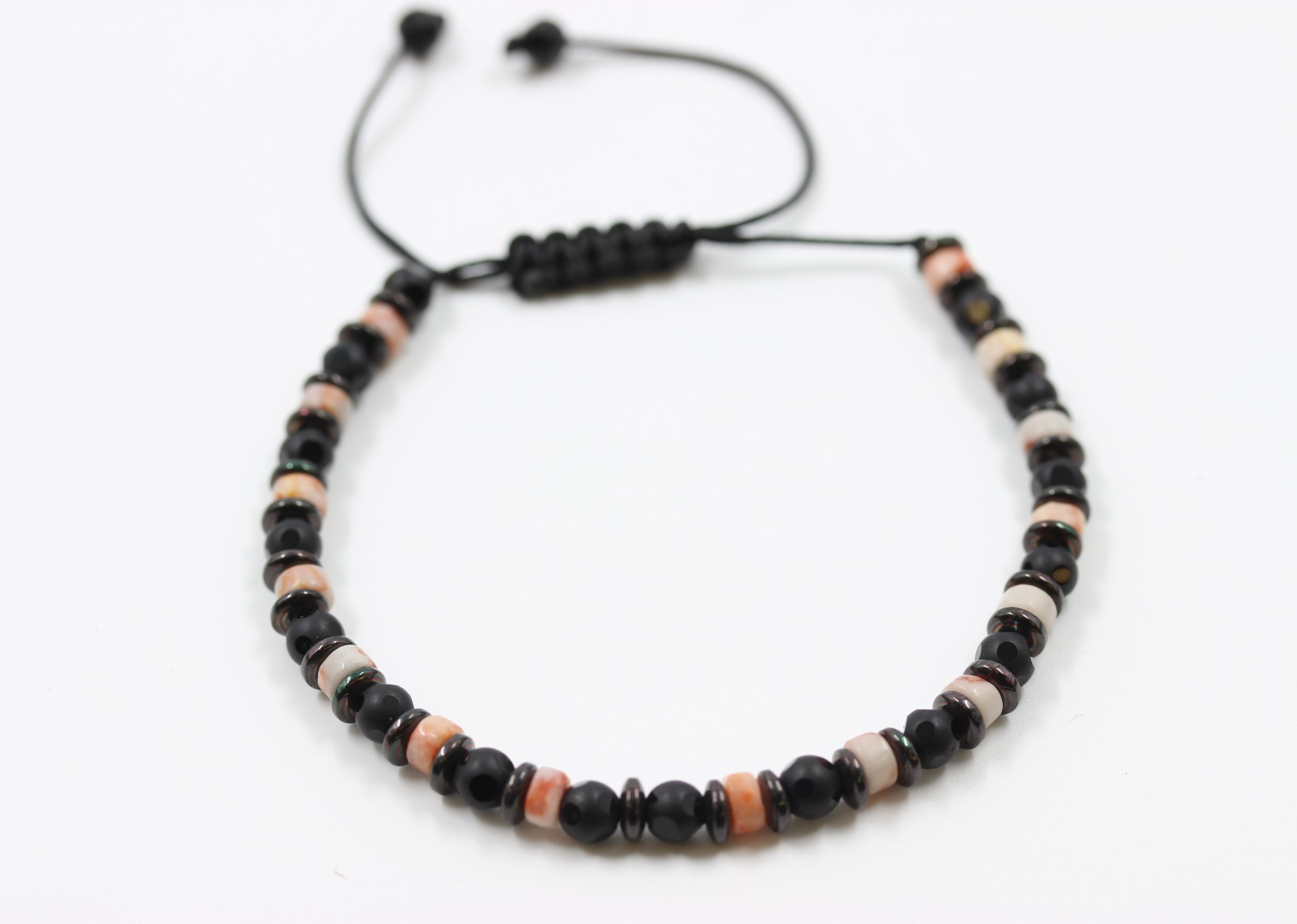 Hematite Gem Stone Bracelet With Drawstring 4