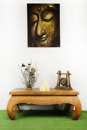 Large Wooden Opium Table