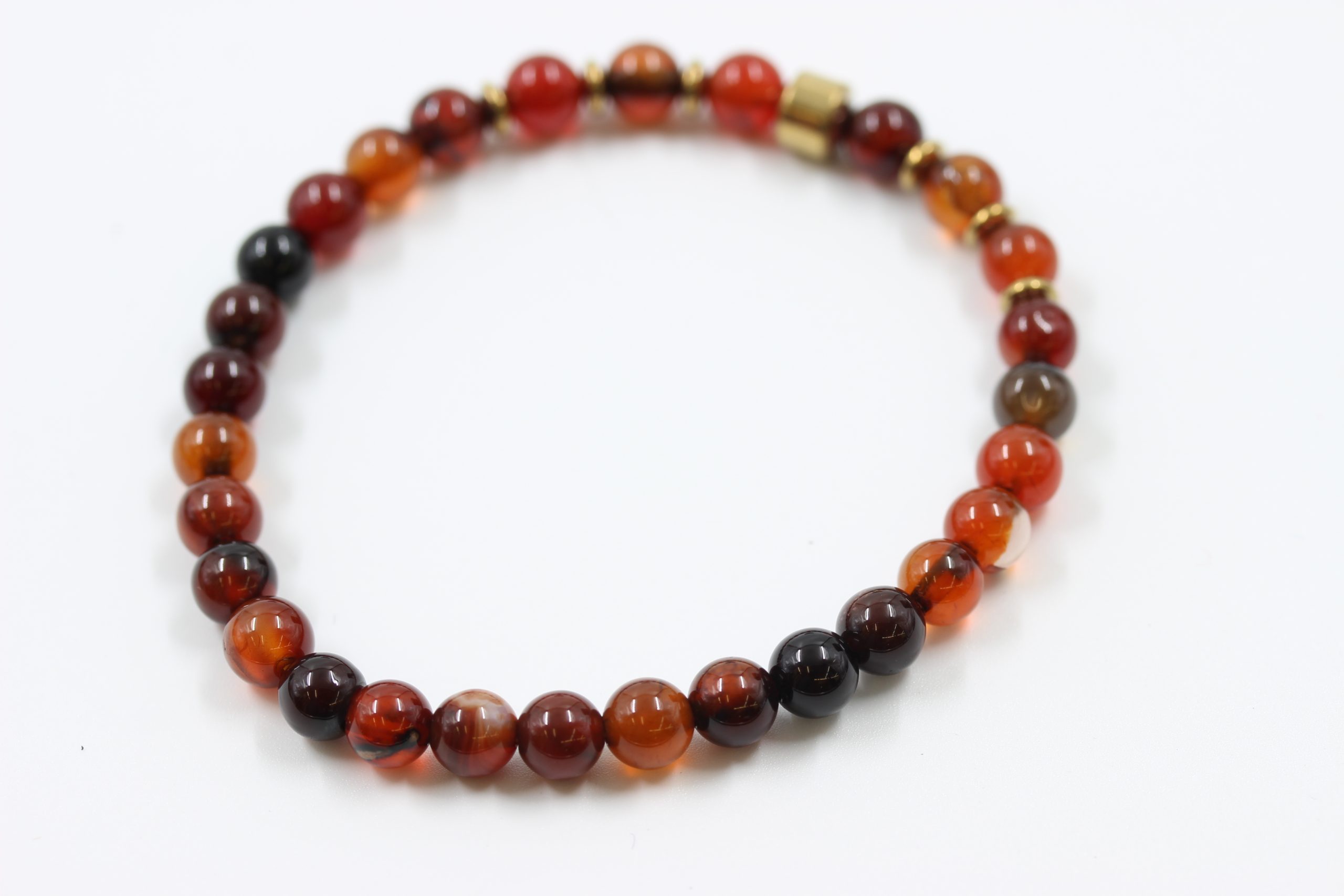 Light Brown Agate Gem Stone Bracelet