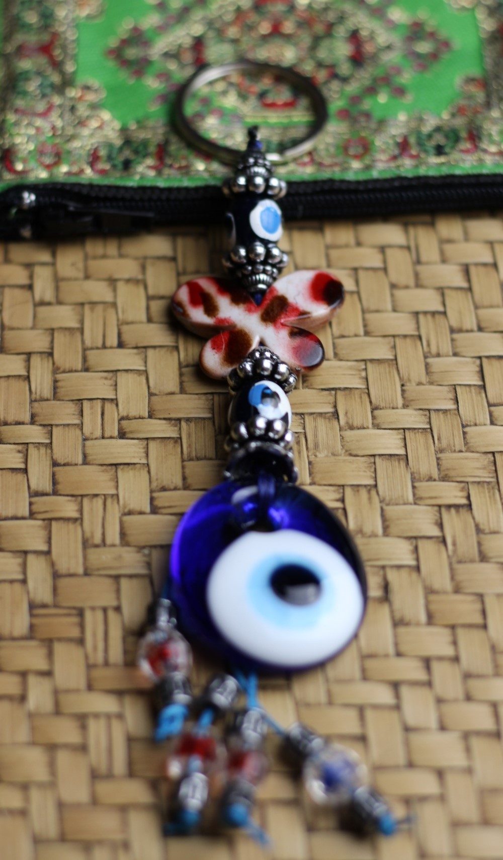 Lucky Eye Bag TagKey Ring Butterfly 82A