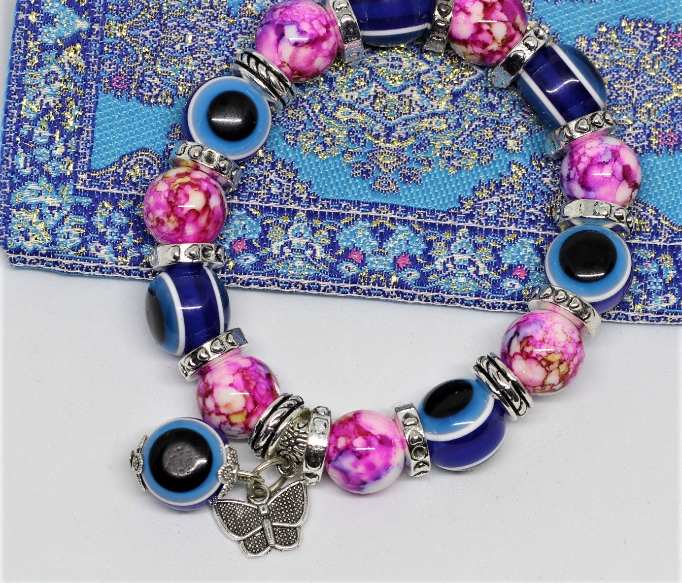 Lucky Eye Bracelet 42 pink 2