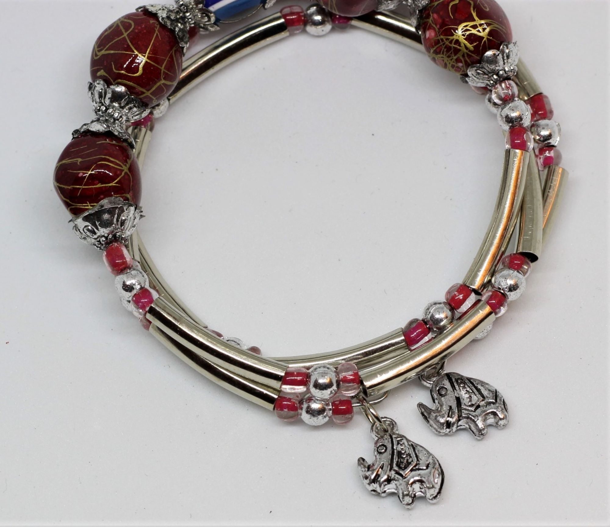 Lucky Eye Bracelet 44 dark red 2
