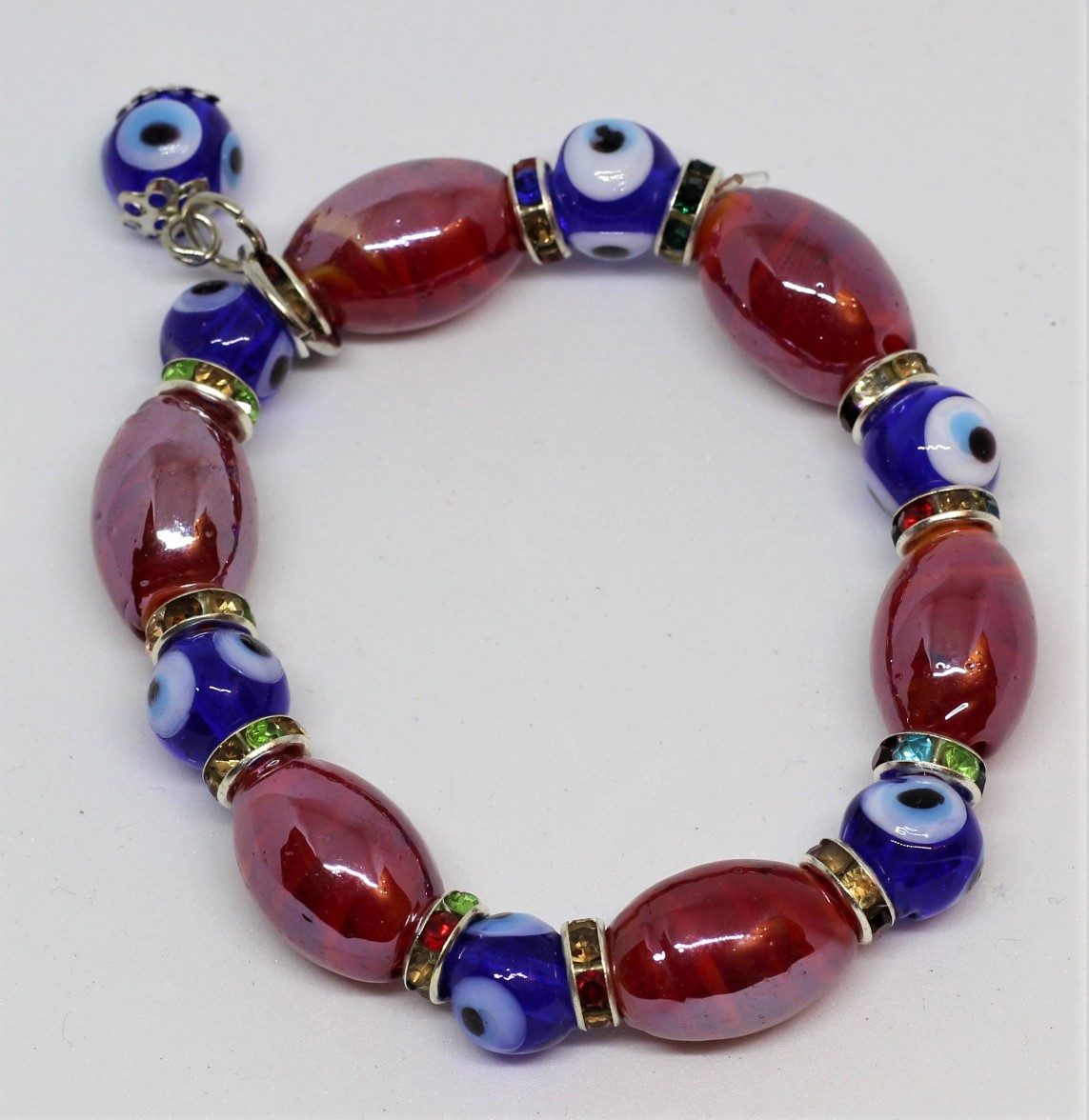 Lucky Eye Bracelet 49 dark red 1