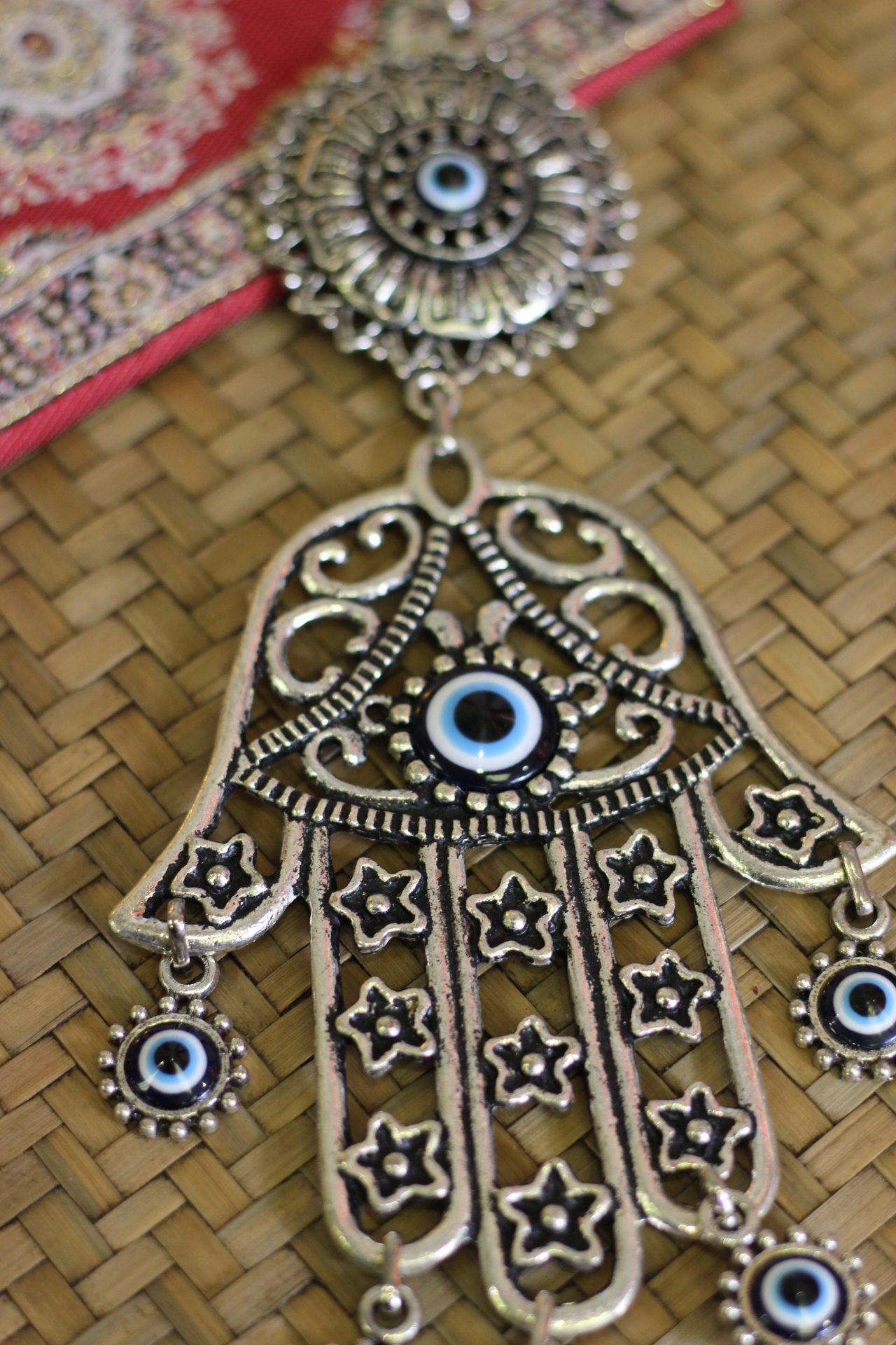 Lucky Eye Metal Wall Hanging Fatima's Hand 1