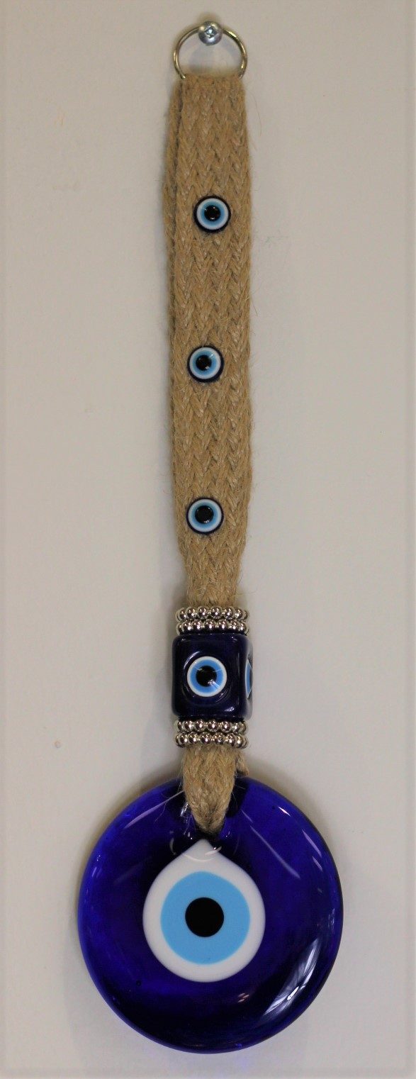 Lucky Eye Wall Hanging With Rope Small 1d