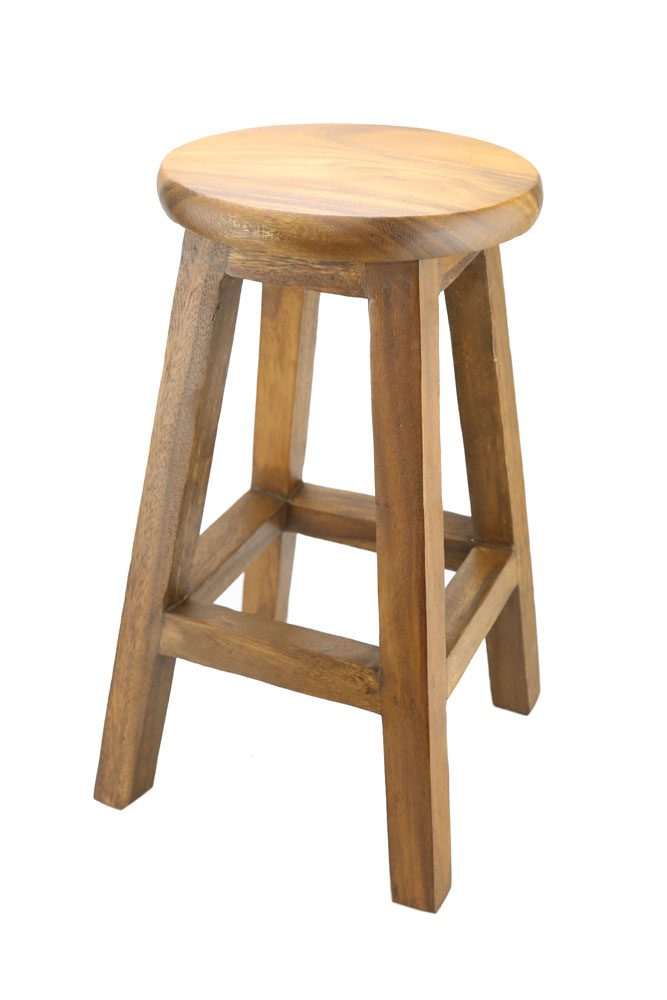 Med Wooden Stool 1 Med Wooden Stool