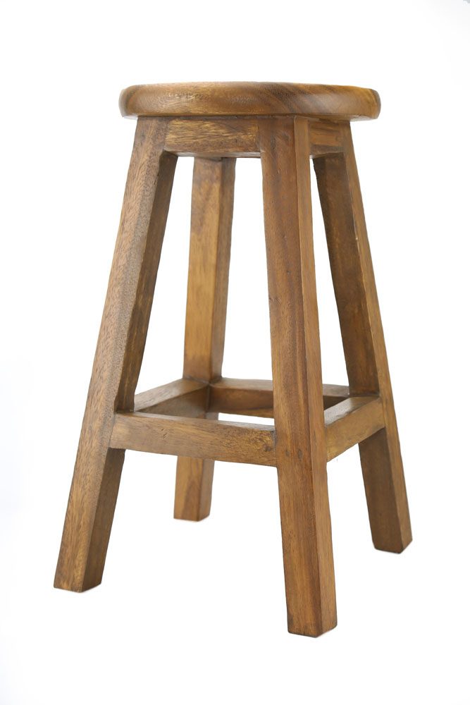 Med Wooden Stool 2 Med Wooden Stool