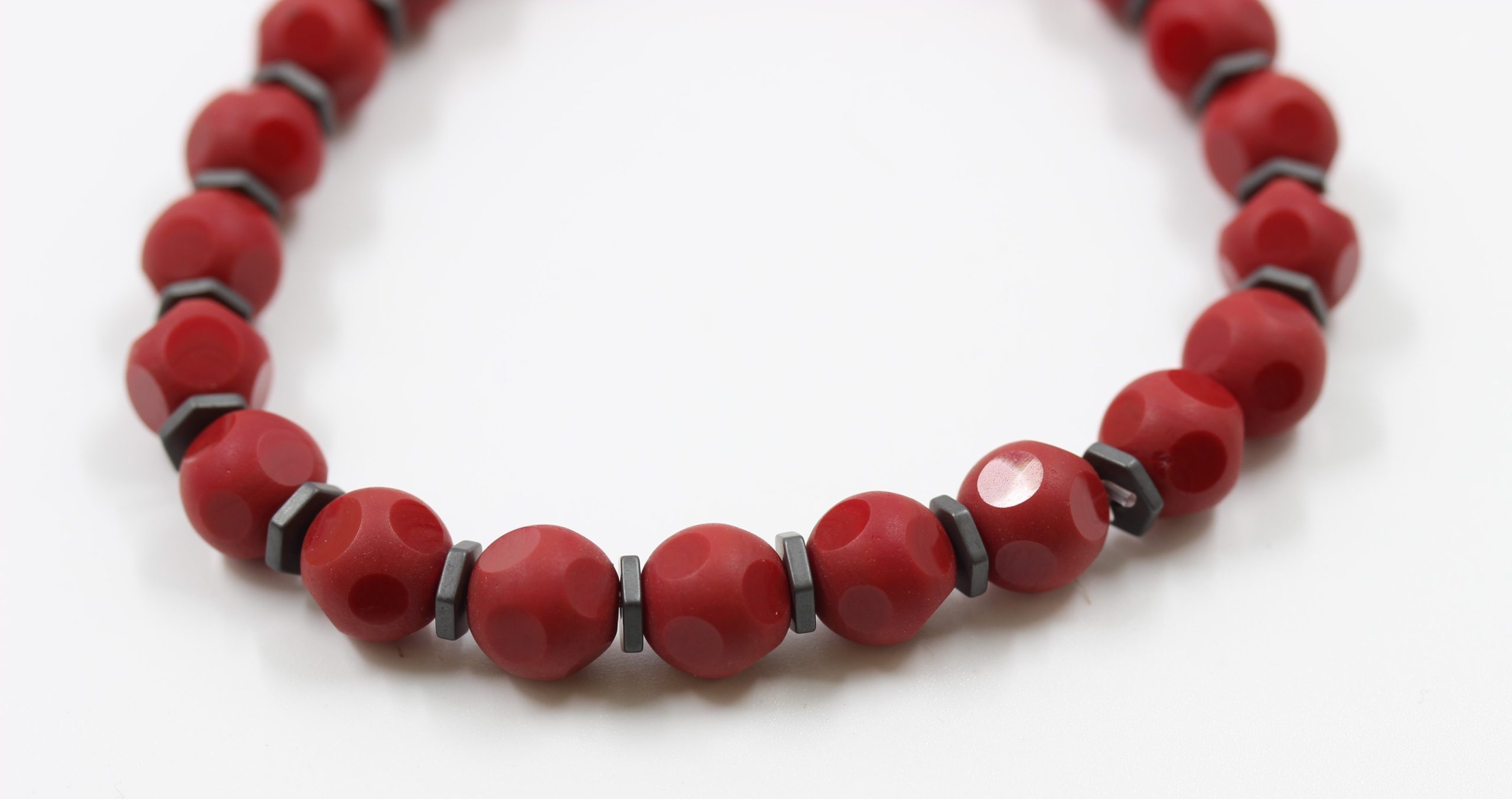 Onyx Red Gem Stone Bracelet 1