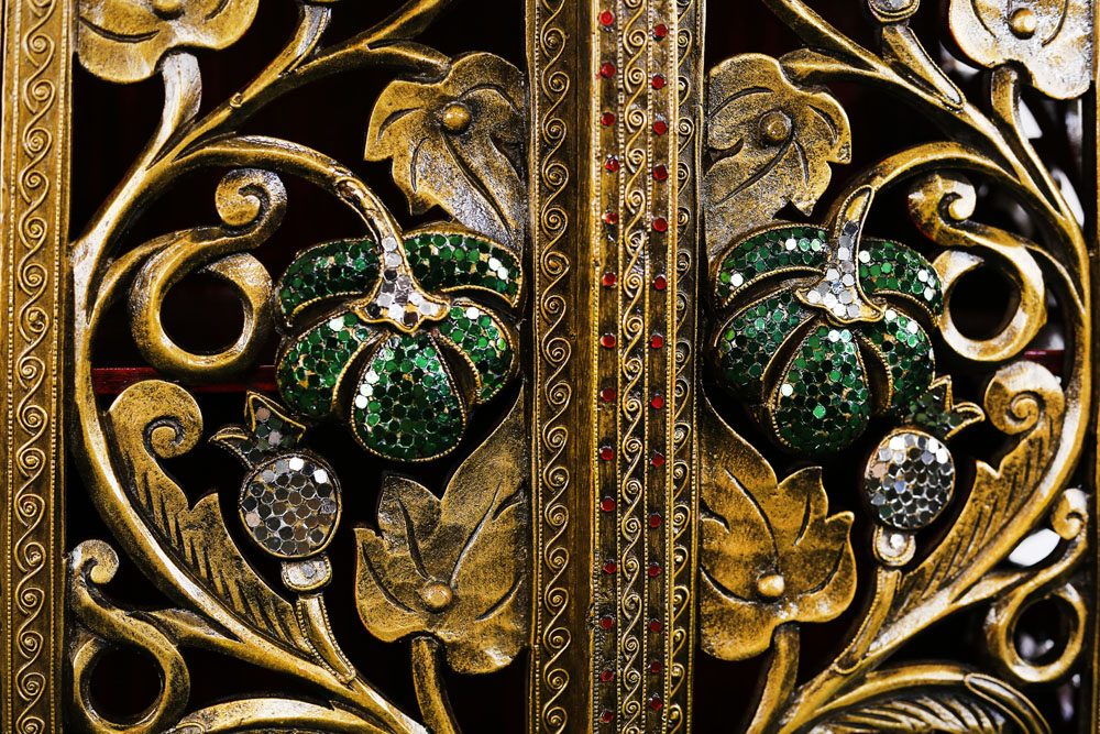 Ornate Tall Cabinet With 2 Cupboards 3 Ornate Tall Cabinet With 2 Cupboards