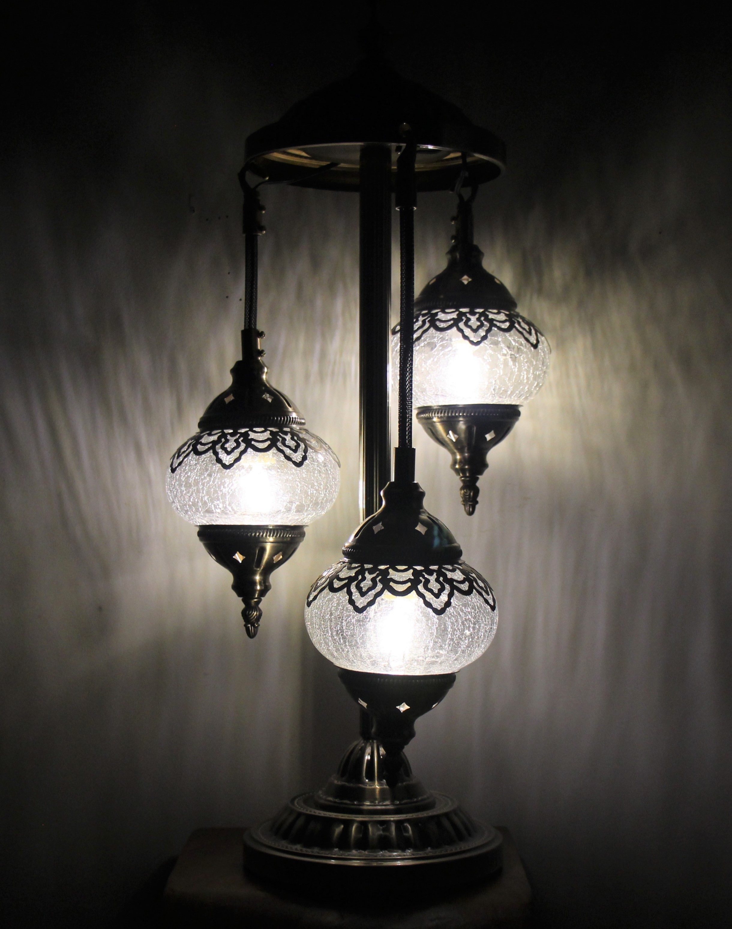 Ottoman Floor Lamp 3 Globe 10