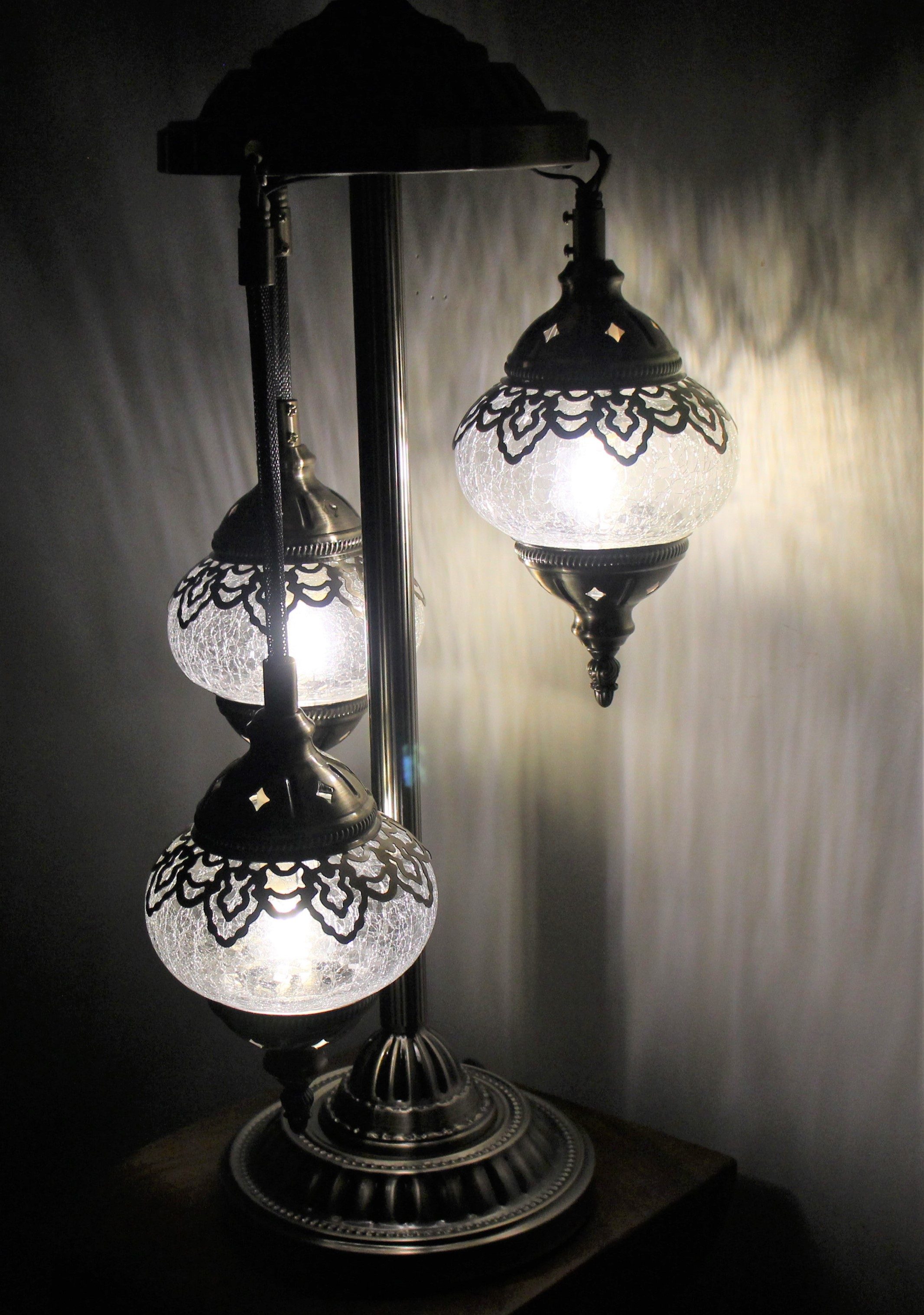 Ottoman Floor Lamp 3 Globe 20