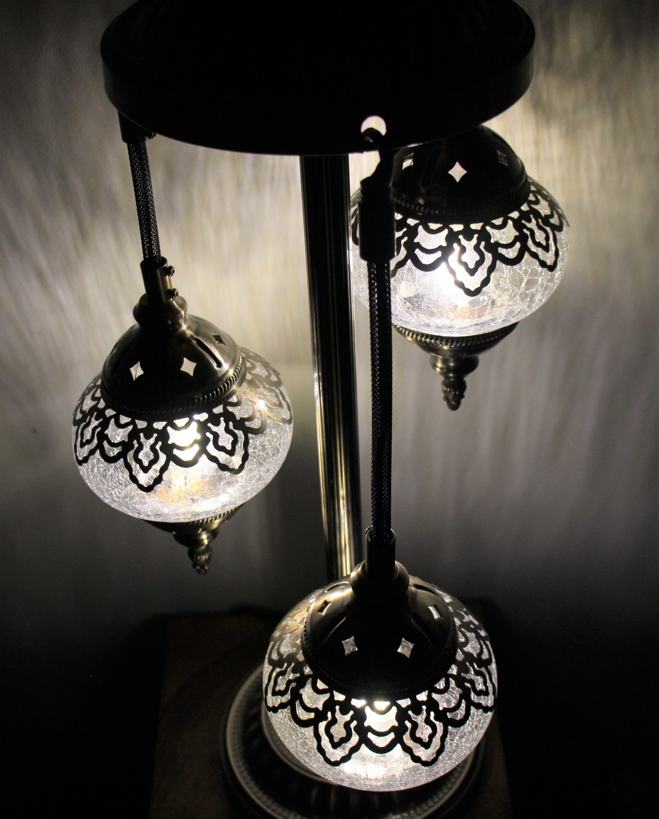 Ottoman Floor Lamp 3 Globe 30