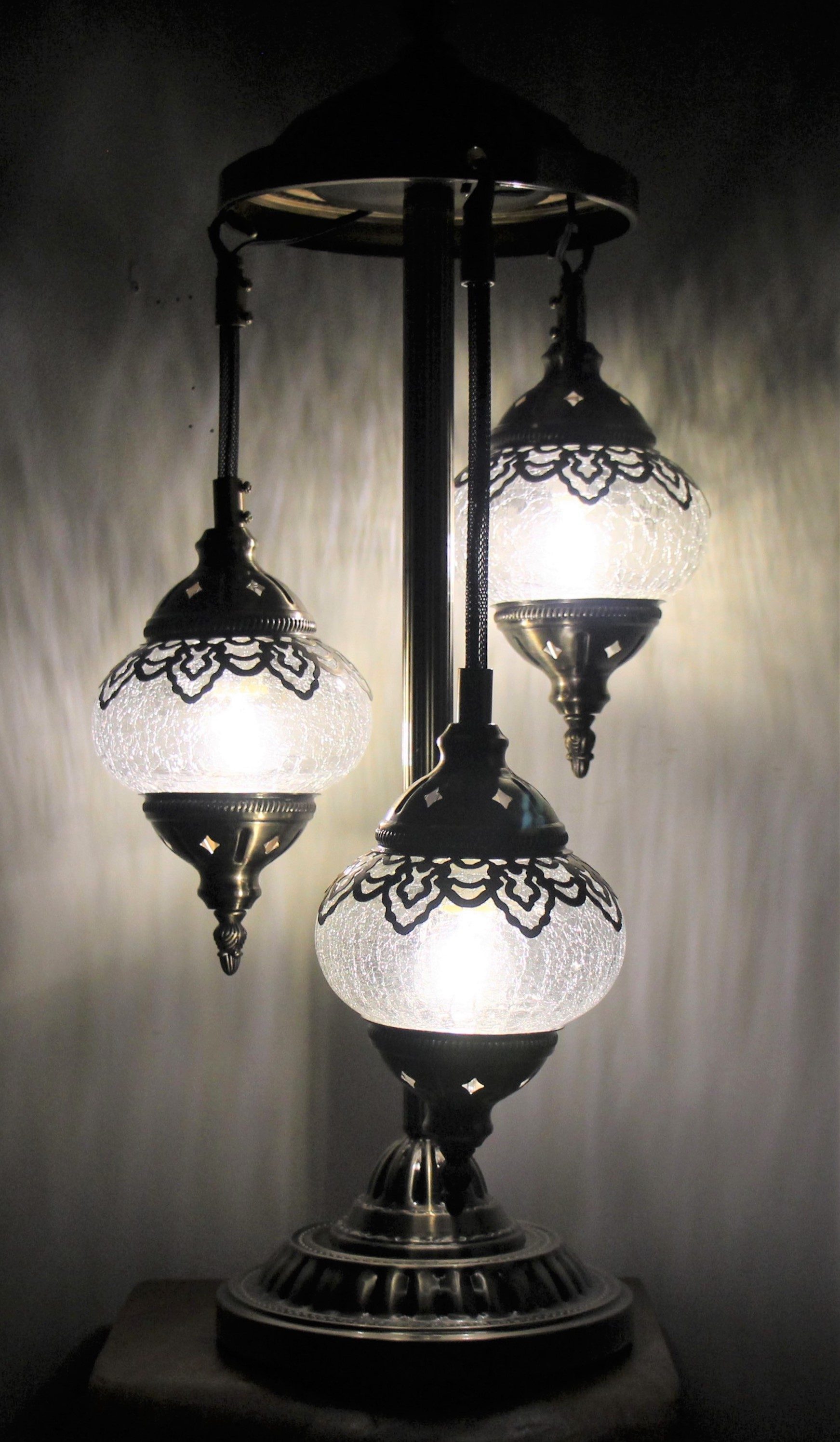 Ottoman Floor Lamp 3 Globe 40