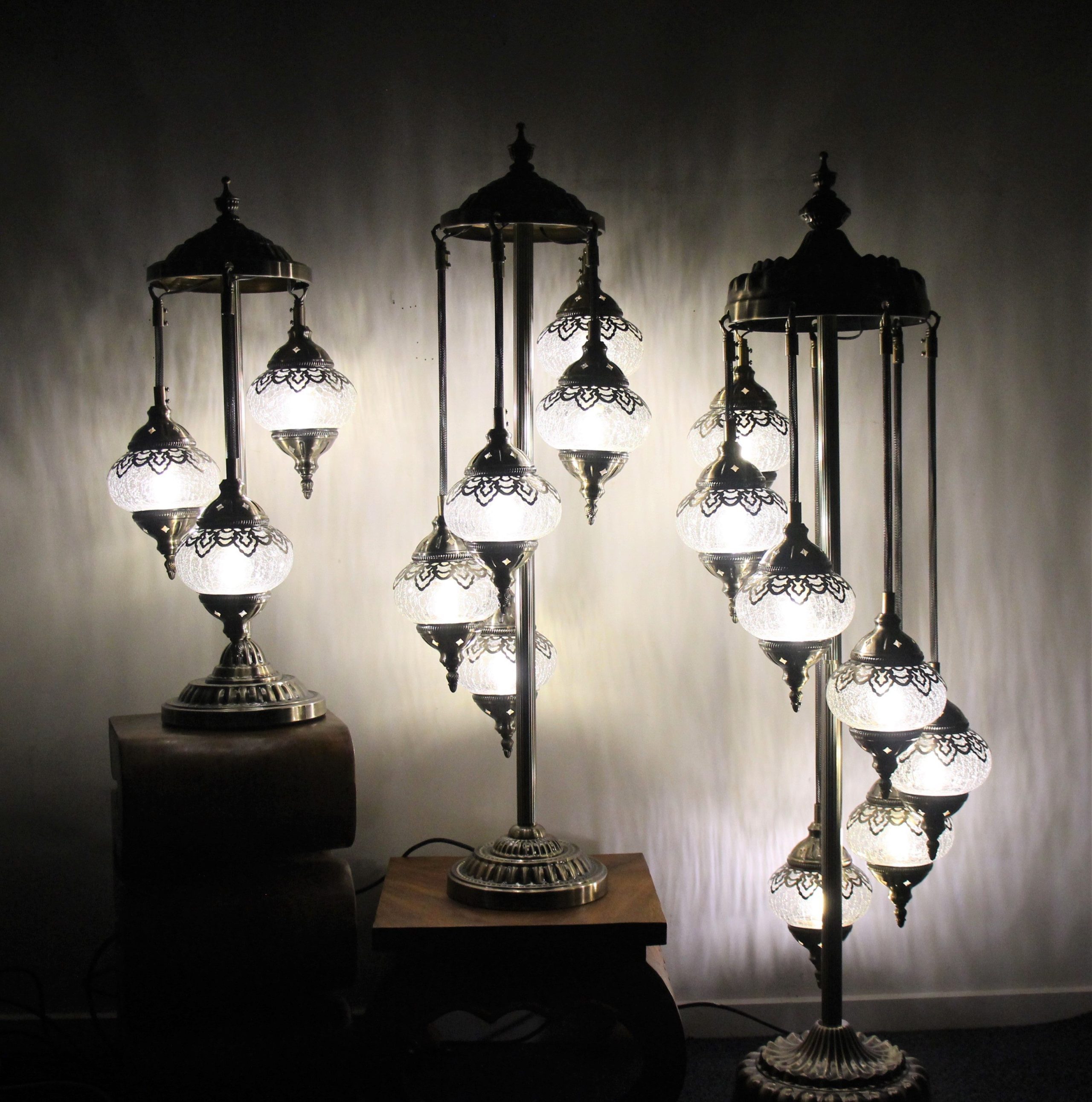 Ottoman Floor Lamp 3 Globe 60