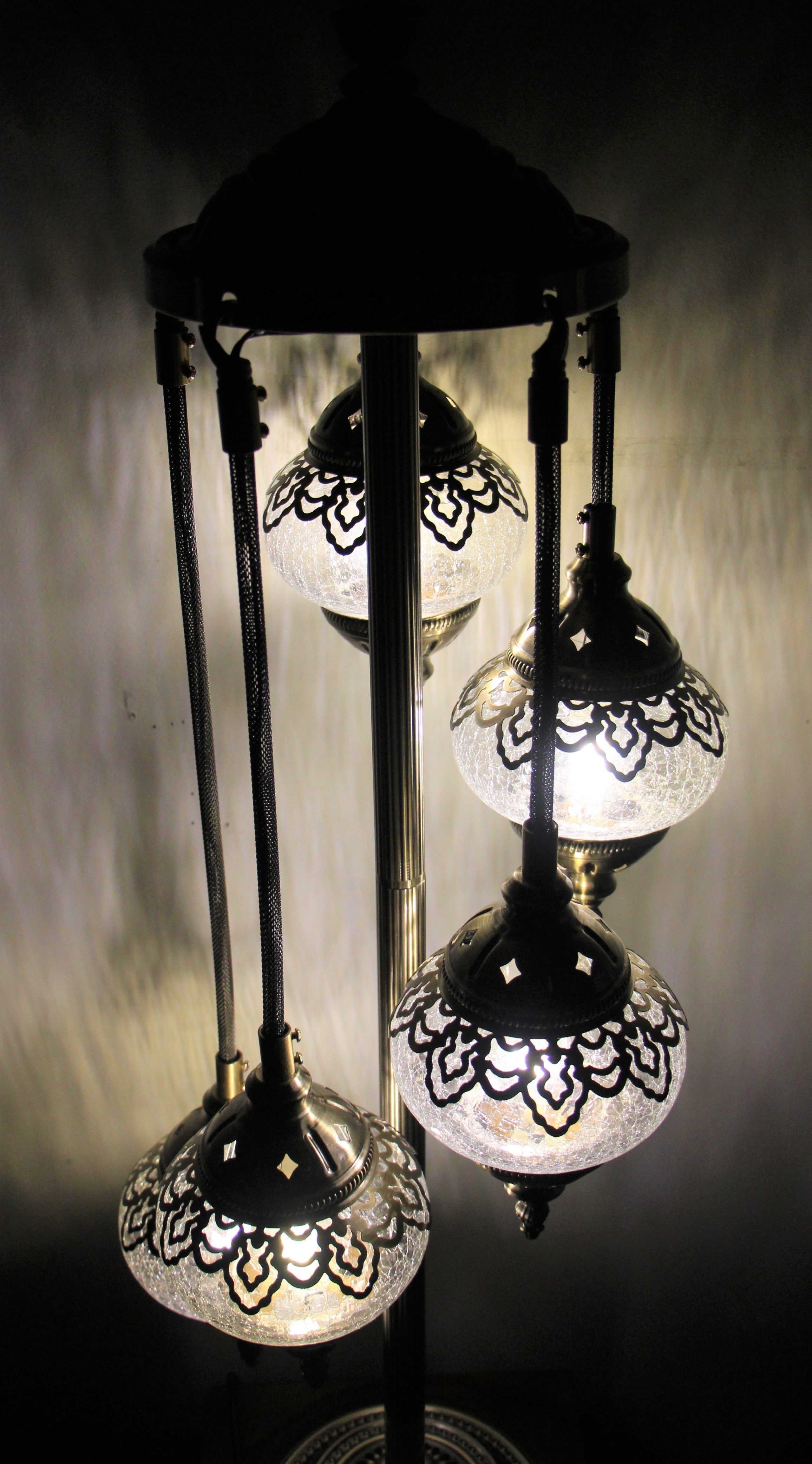 Ottoman Floor Lamp 5 Globe 30