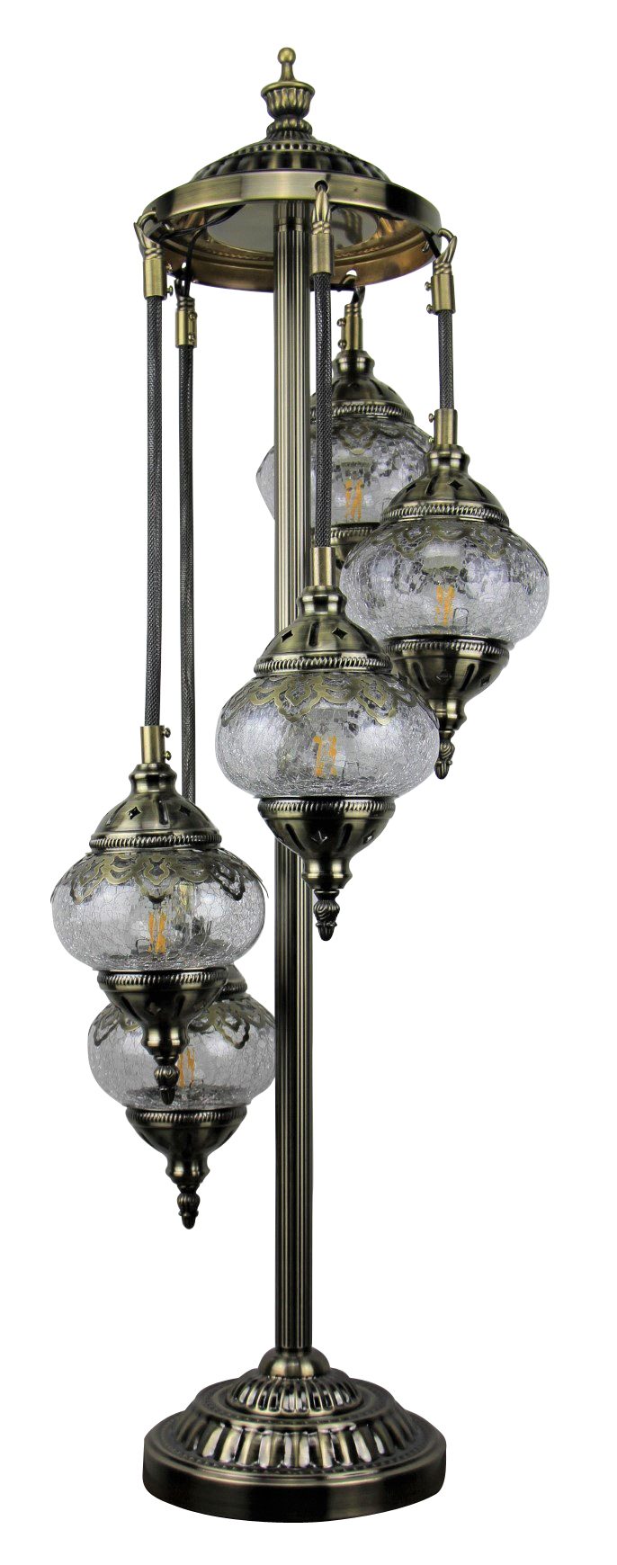 Ottoman Floor Lamp 5 Globe 50