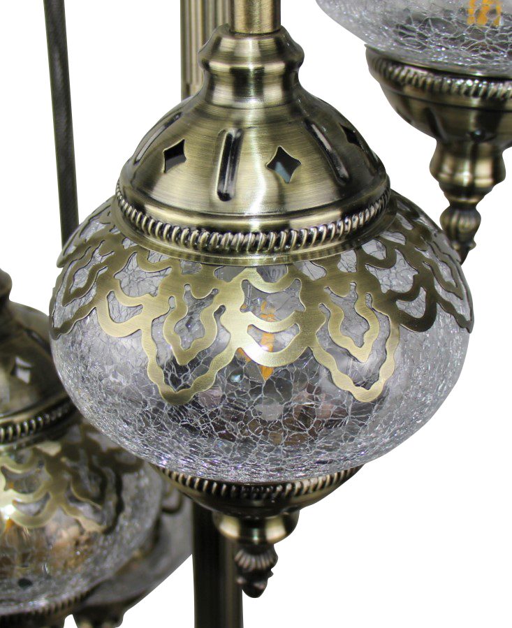 Ottoman Floor Lamp 5 Globe 60