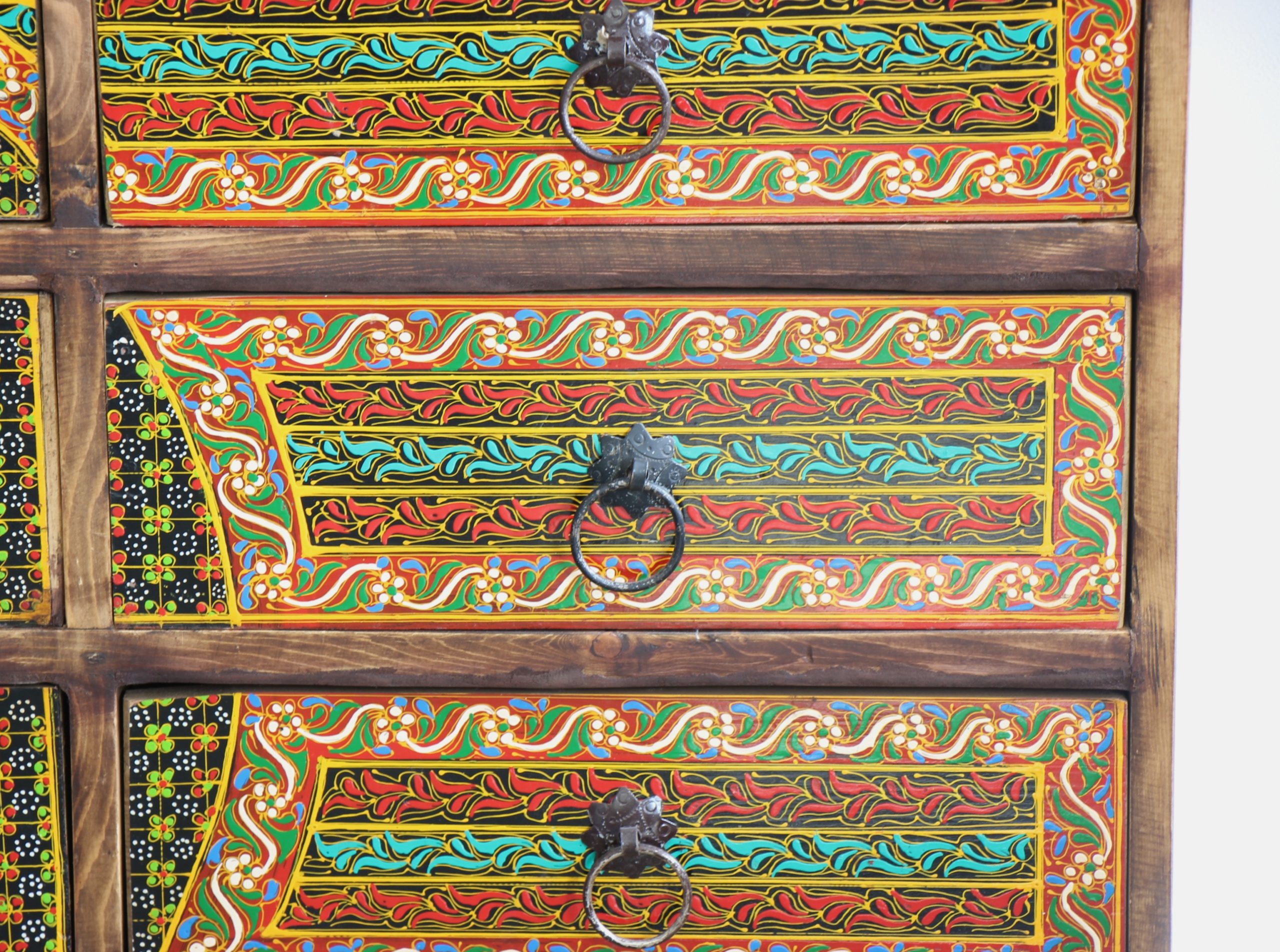 Quetta Hand Painted 12 Drawer Sideboard c -4