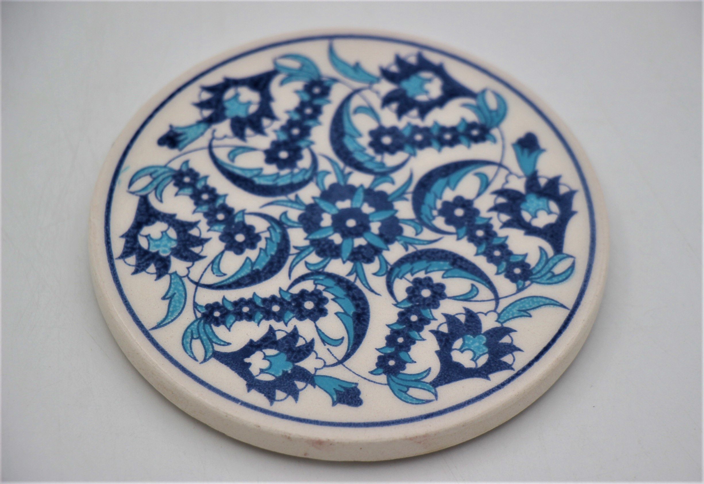 Small Hand Painted Turkish Coaster Tulip 5