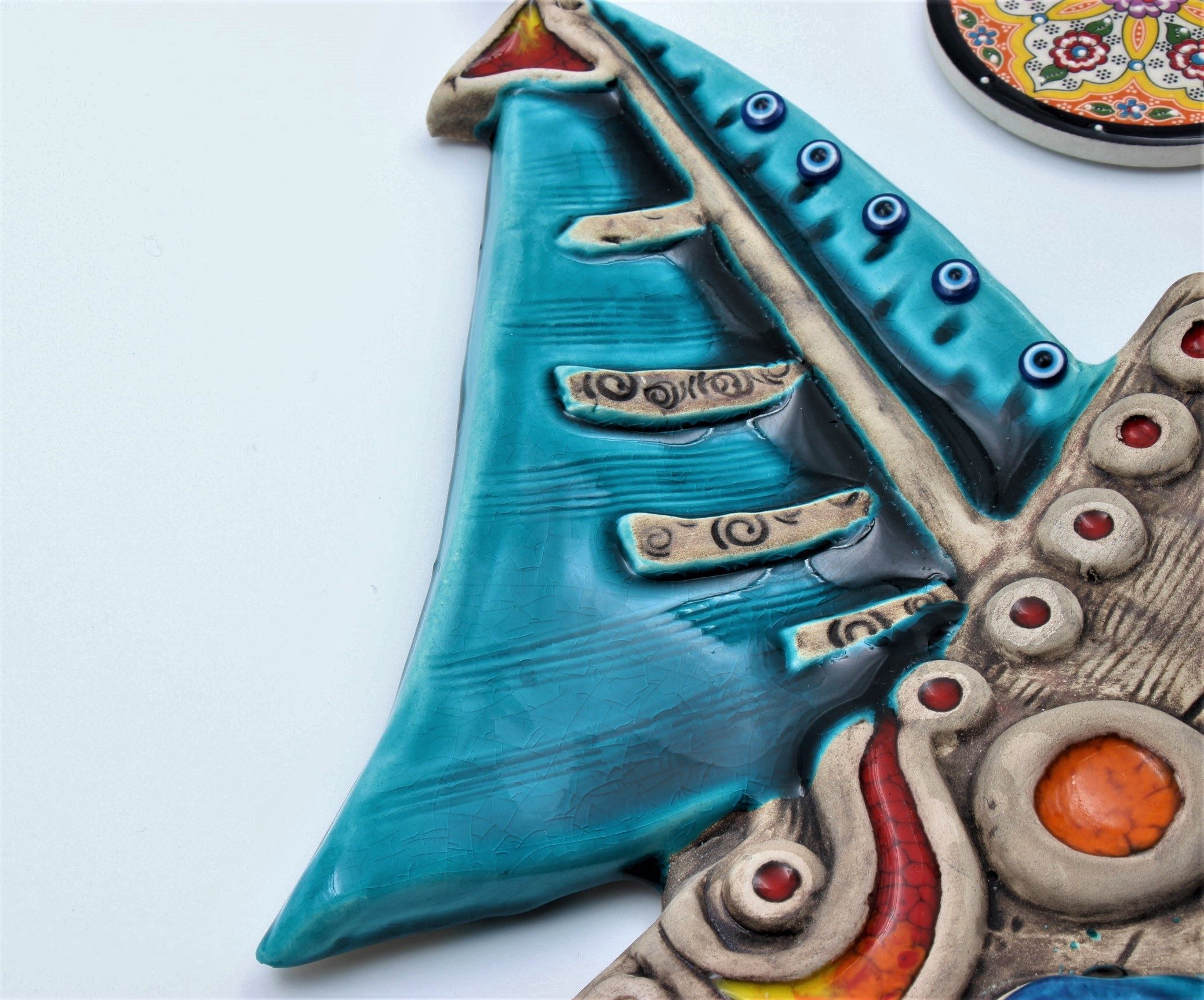 TURKISHLUCKYEYEWALLCERAMICLARGEBOATCW33C