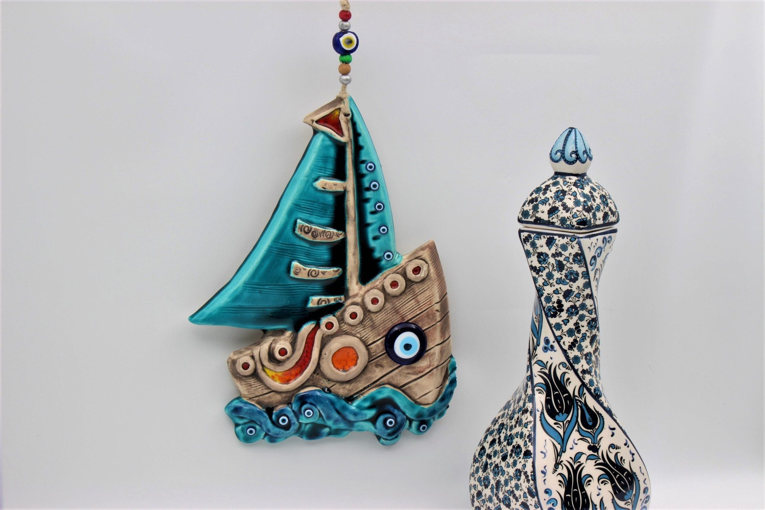 TURKISHLUCKYEYEWALLCERAMICLARGEBOATCW33G