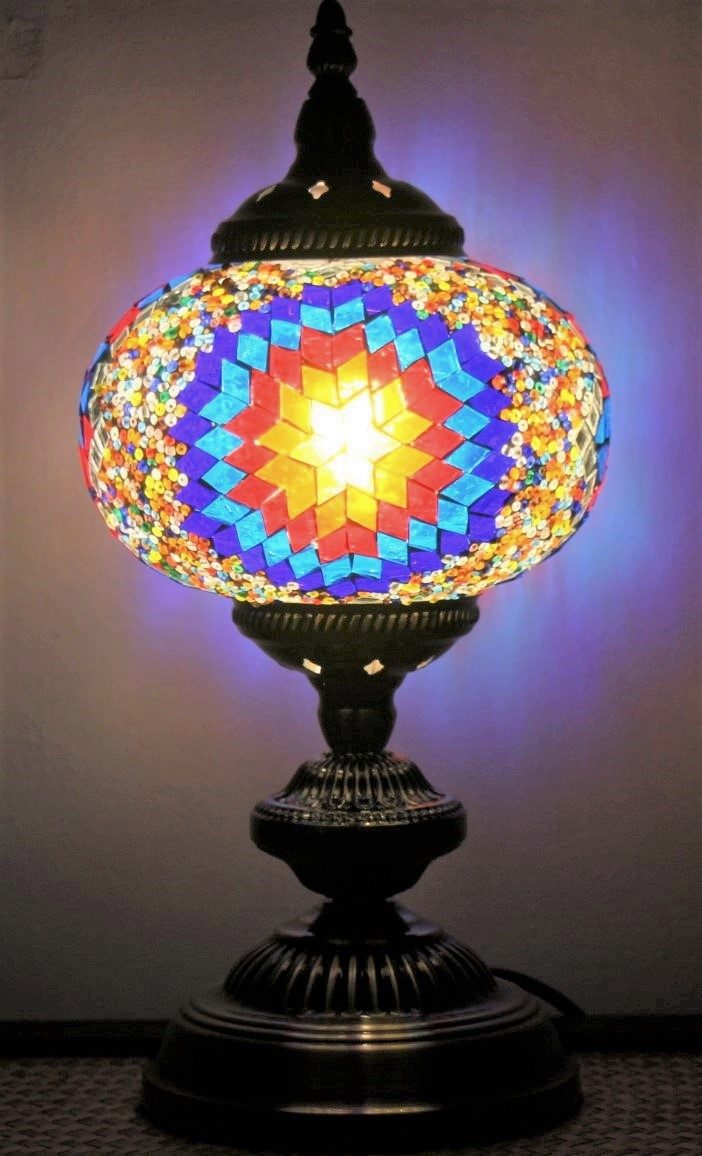Table Lamp Large Mosaic Shattered Star 1