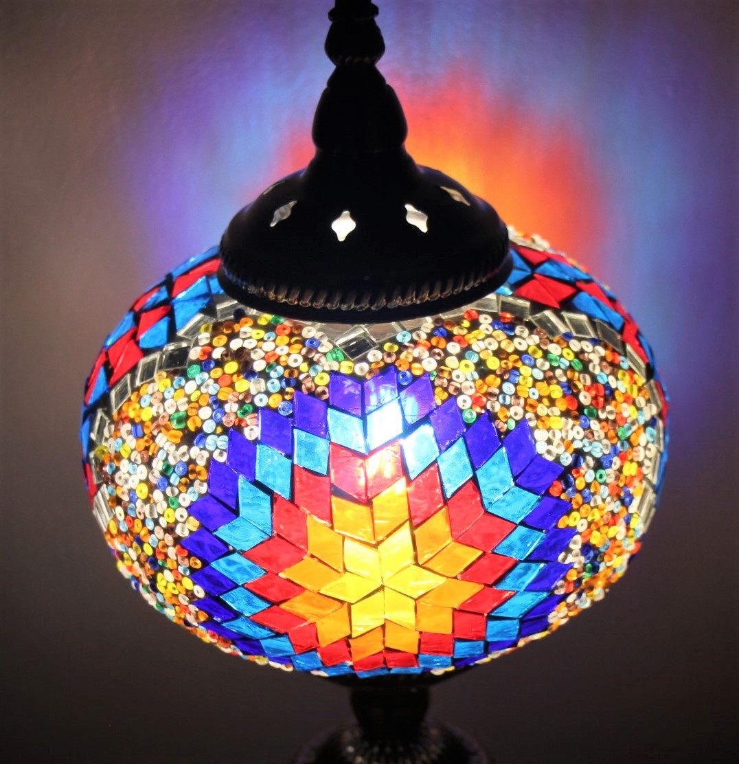 Table Lamp Large Mosaic Shattered Star 2