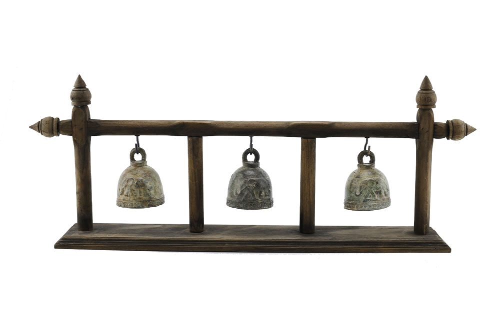 Teak 3 Brass Bell 4 Teak 3 Brass Bell