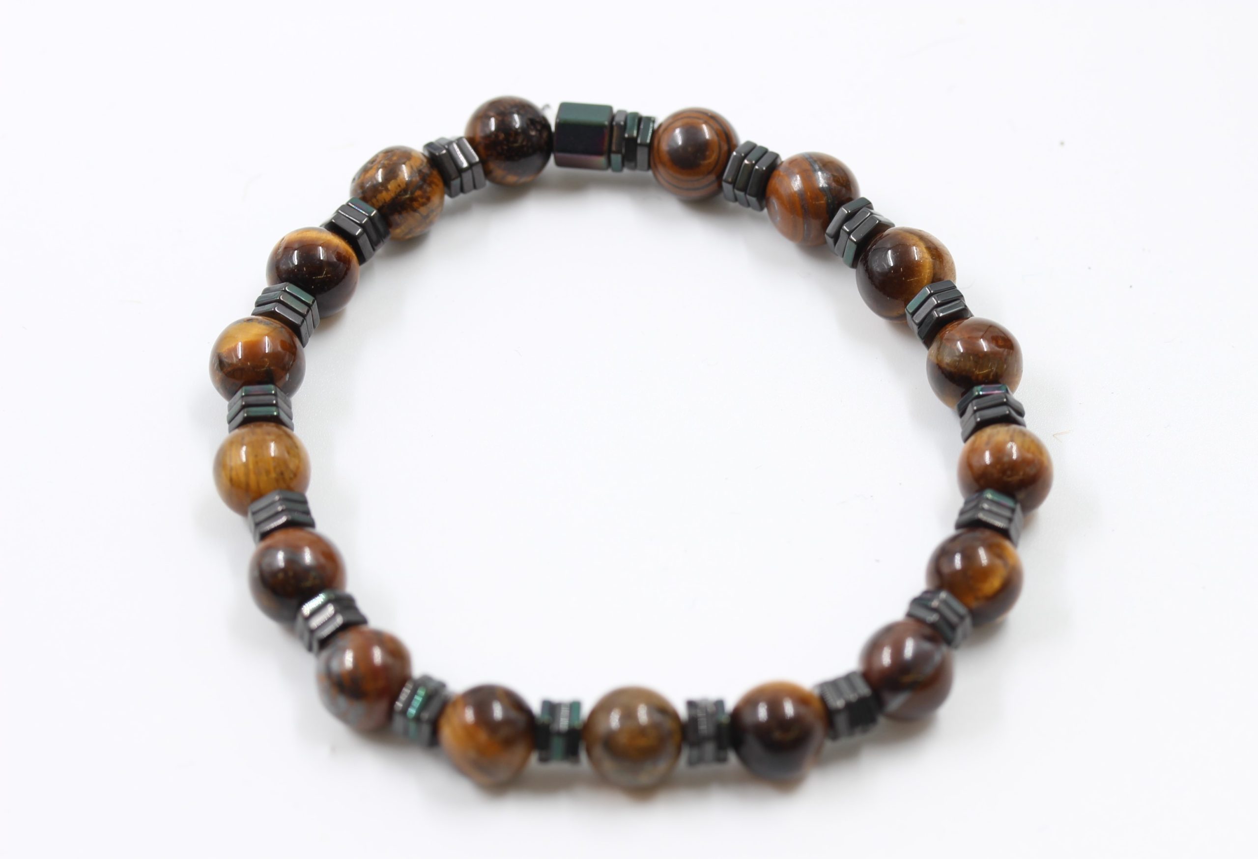 Tigers Eye Gem Stone Bracelet