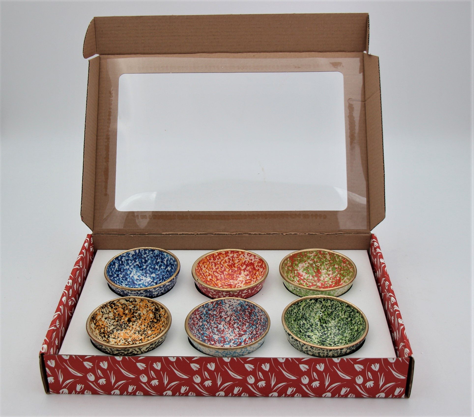 Turkish Ceramic 8cm Spec Bowl 6pk Gift Set 2